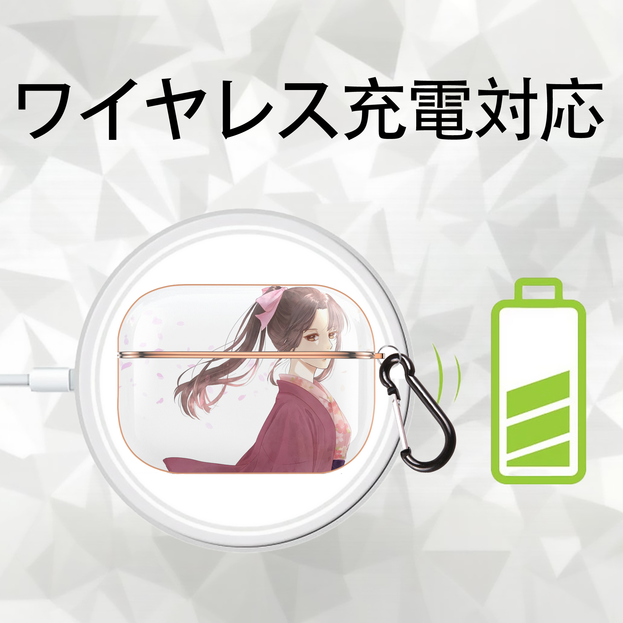 ぎんたま 坂田銀時（さかたぎんとき） 神楽 志村新八（しむら しんぱち） GINTAMA Sakata Gintoki Kagura Shimura Shinpachi 【AirPods Pro用】ハードシェル保護ケース｜耐衝撃・防指紋・カラビナ付き商品仕様