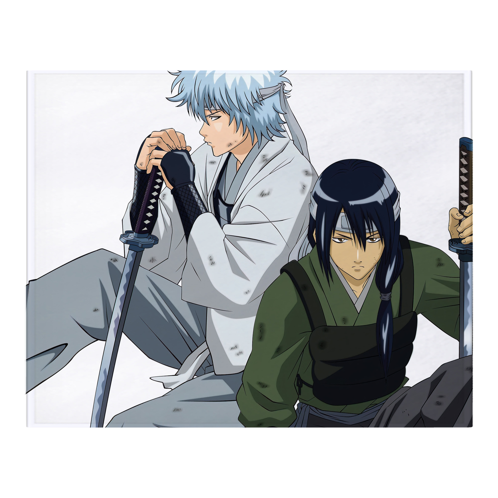 （画像用） ぎんたま 坂田銀時（さかたぎんとき） 神楽 志村新八（しむら しんぱち） GINTAMA Sakata Gintoki Kagura Shimura Shinpachi フランネルブランケット・多サイズ対応（横型）
