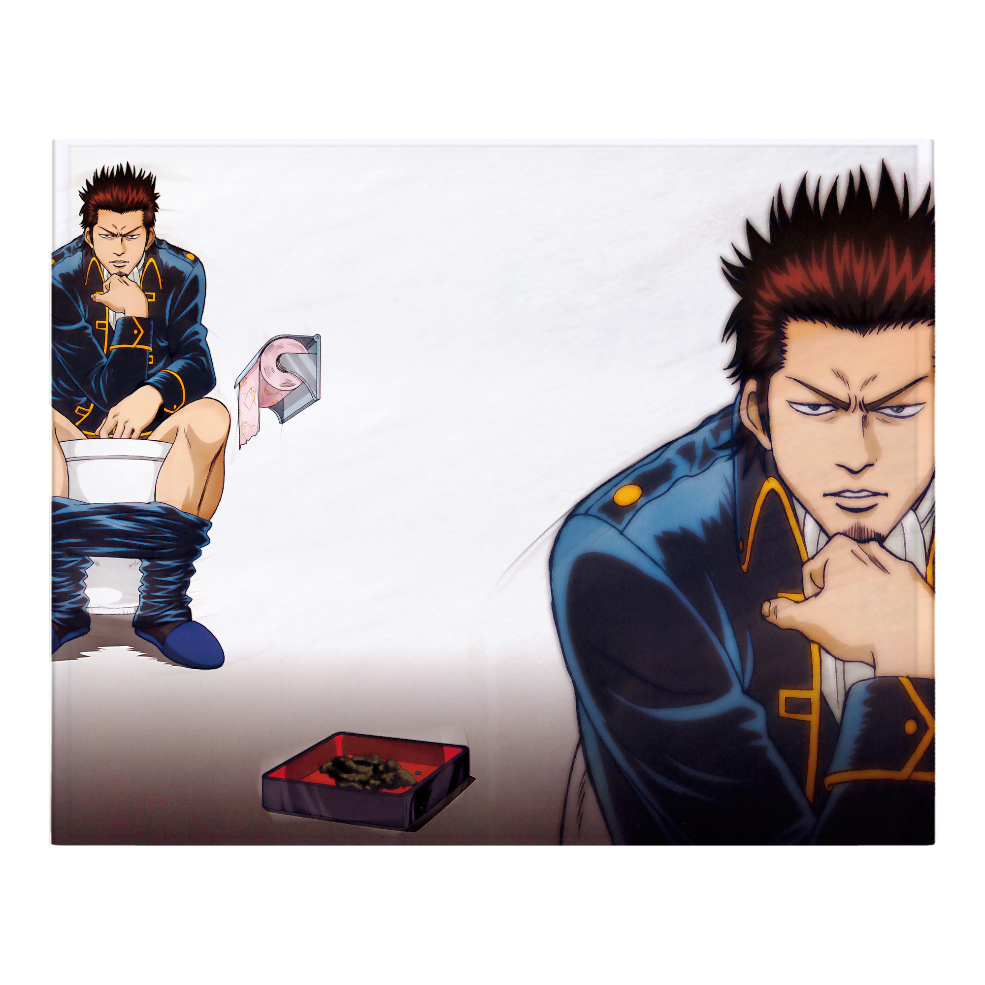 （画像用） ぎんたま 坂田銀時（さかたぎんとき） 神楽 志村新八（しむら しんぱち） GINTAMA Sakata Gintoki Kagura Shimura Shinpachi フランネルブランケット・多サイズ対応（横型）