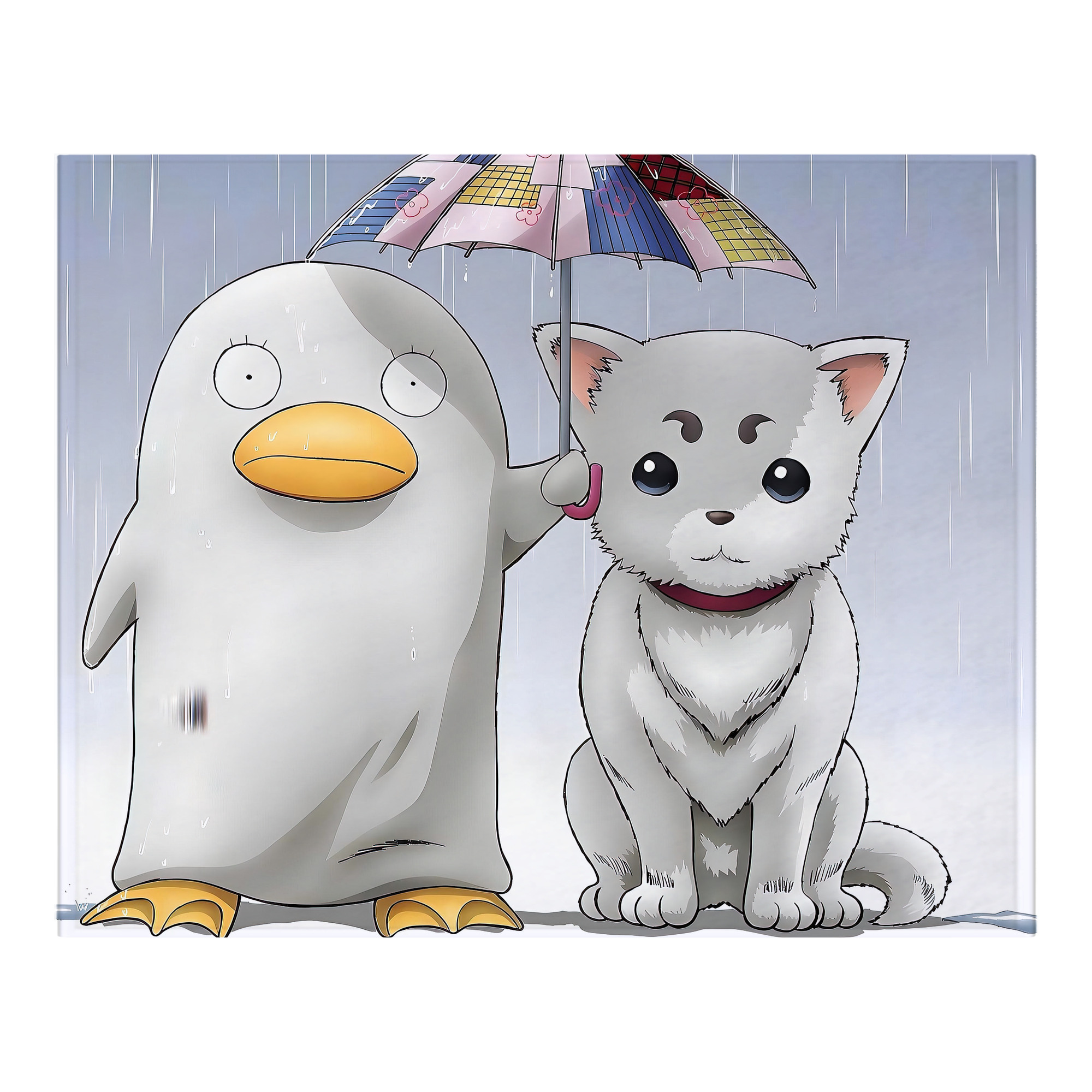 （画像用） ぎんたま 坂田銀時（さかたぎんとき） 神楽 志村新八（しむら しんぱち） GINTAMA Sakata Gintoki Kagura Shimura Shinpachi フランネルブランケット・多サイズ対応（横型）