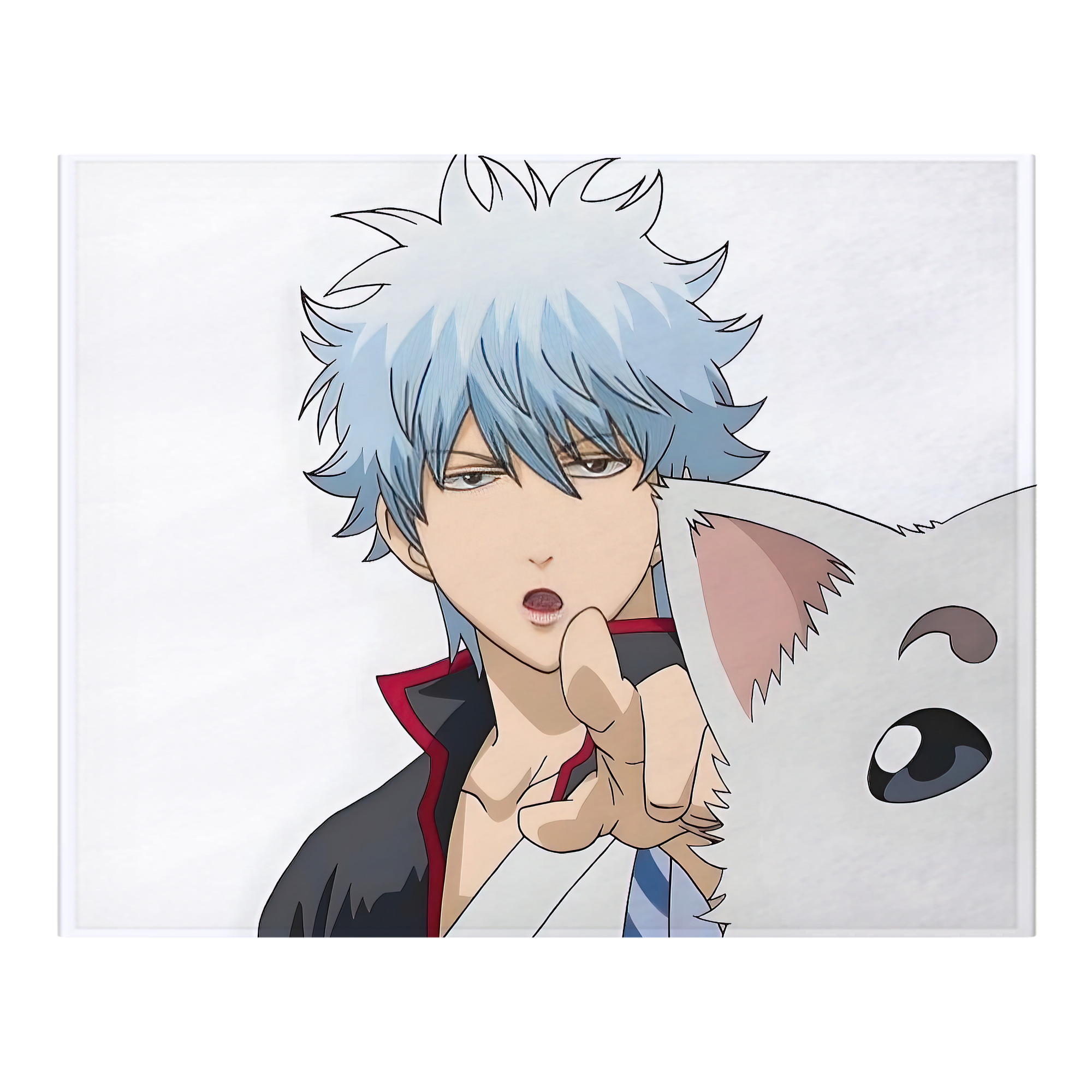 （画像用） ぎんたま 坂田銀時（さかたぎんとき） 神楽 志村新八（しむら しんぱち） GINTAMA Sakata Gintoki Kagura Shimura Shinpachi フランネルブランケット・多サイズ対応（横型）