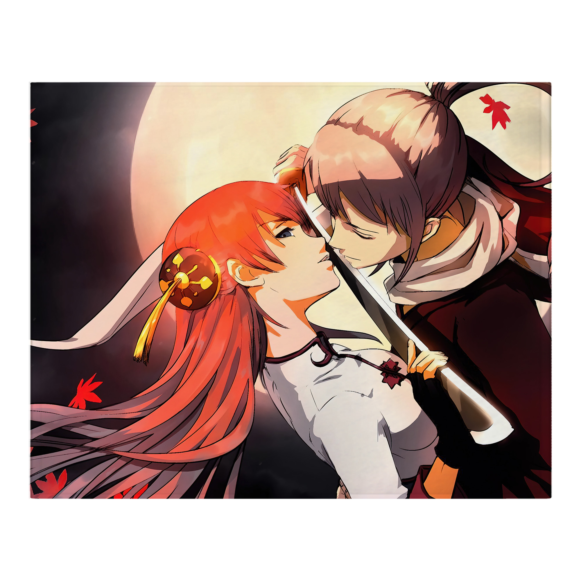 （画像用） ぎんたま 坂田銀時（さかたぎんとき） 神楽 志村新八（しむら しんぱち） GINTAMA Sakata Gintoki Kagura Shimura Shinpachi フランネルブランケット・多サイズ対応（横型）