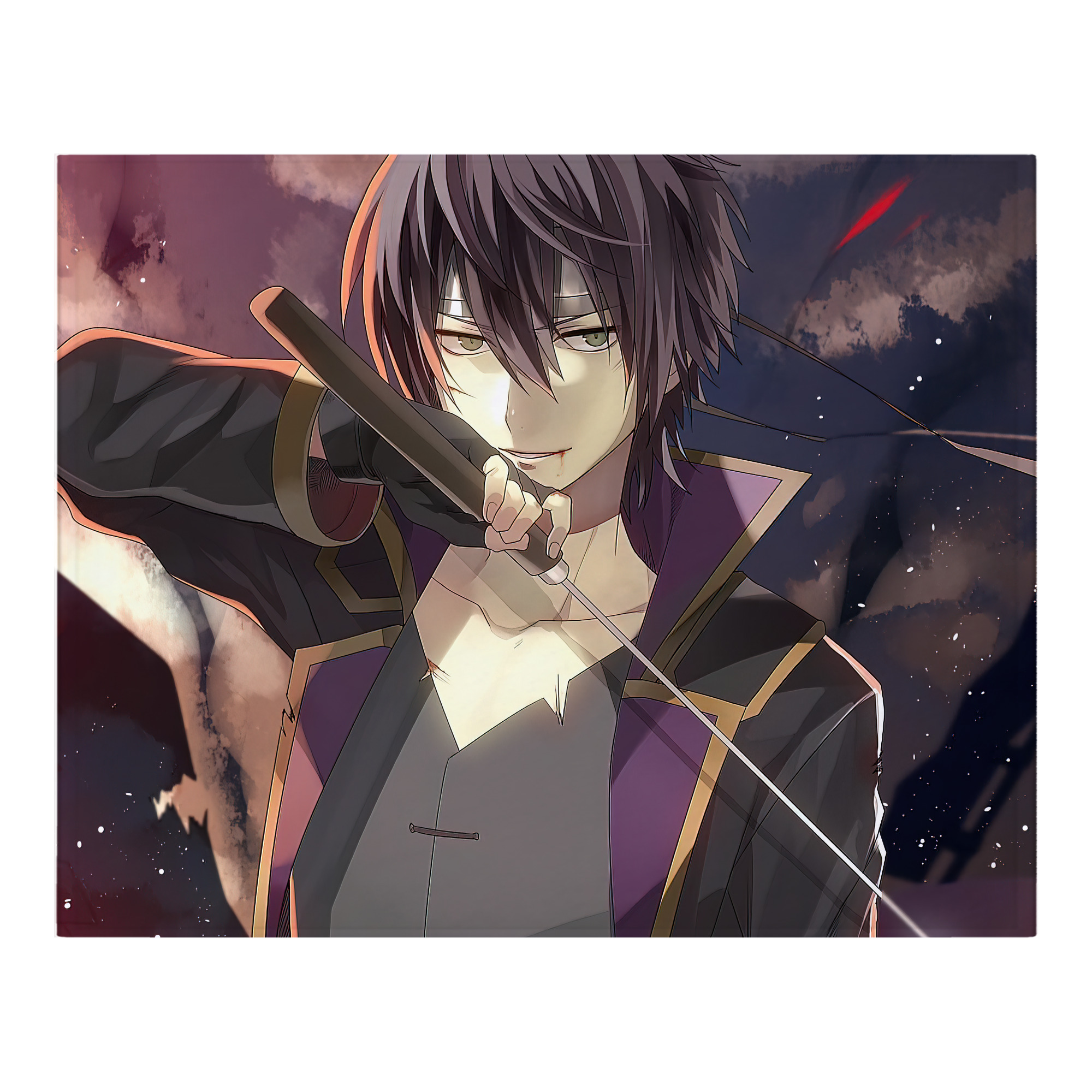 （画像用） ぎんたま 坂田銀時（さかたぎんとき） 神楽 志村新八（しむら しんぱち） GINTAMA Sakata Gintoki Kagura Shimura Shinpachi フランネルブランケット・多サイズ対応（横型）