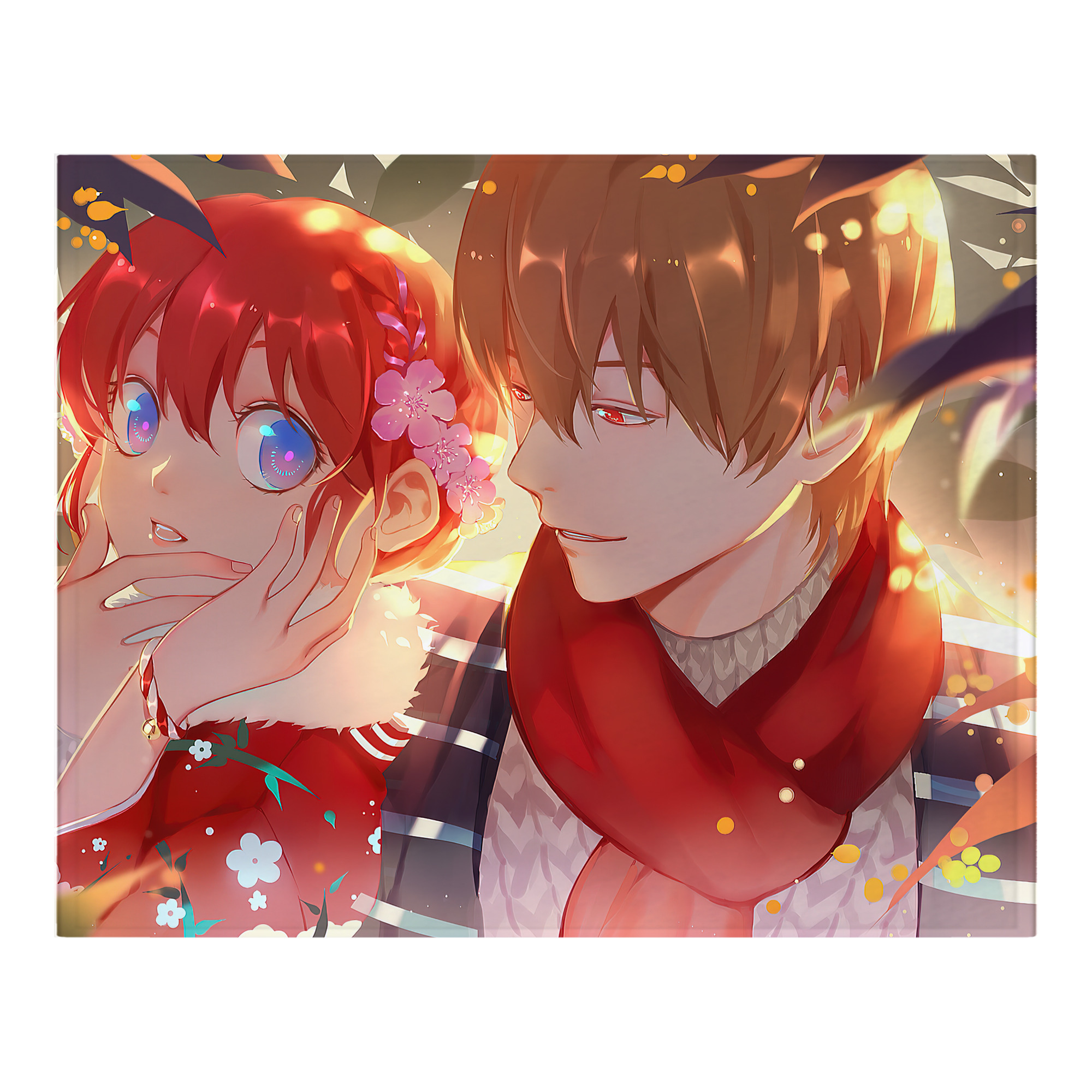 （画像用） ぎんたま 坂田銀時（さかたぎんとき） 神楽 志村新八（しむら しんぱち） GINTAMA Sakata Gintoki Kagura Shimura Shinpachi フランネルブランケット・多サイズ対応（横型）
