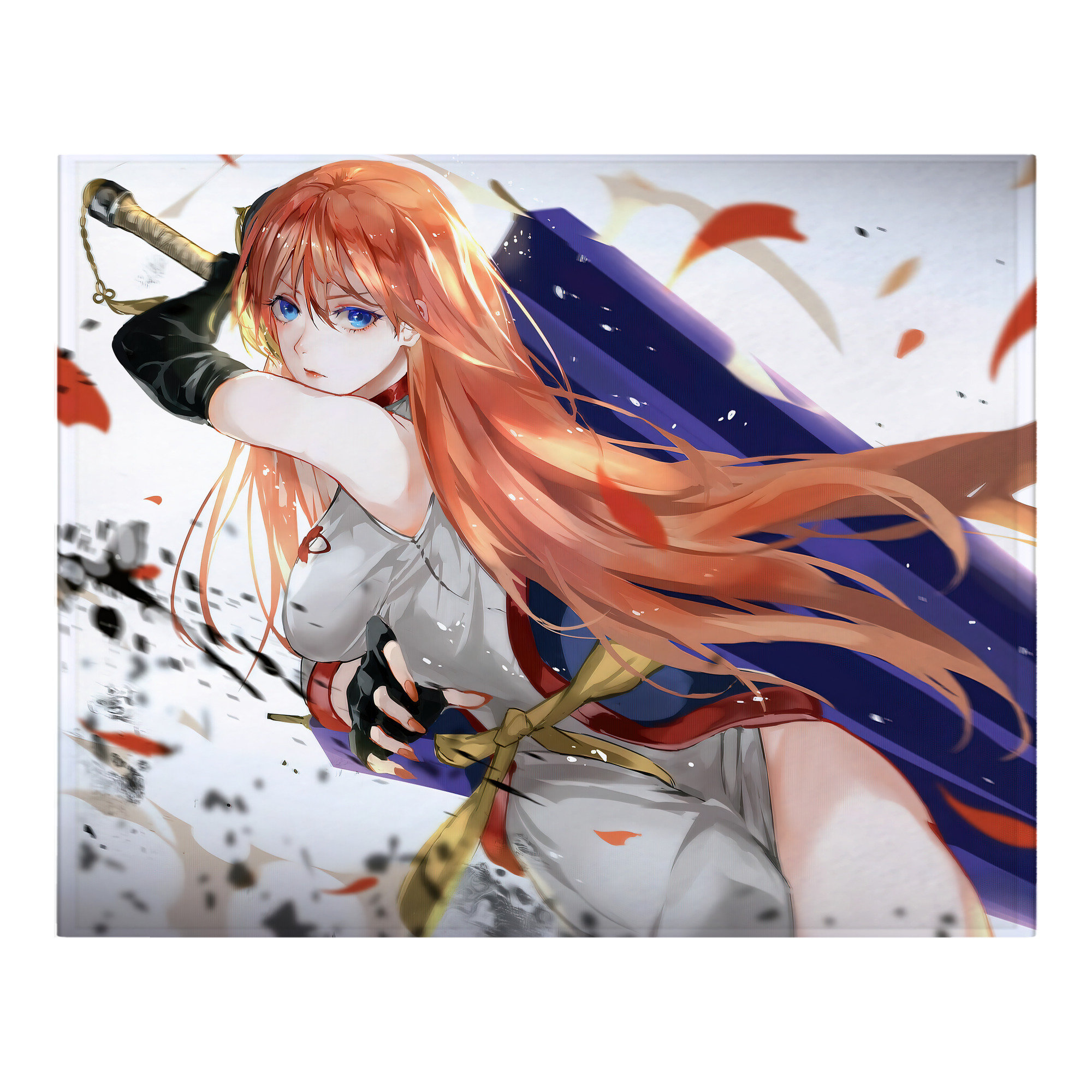 （画像用） ぎんたま 坂田銀時（さかたぎんとき） 神楽 志村新八（しむら しんぱち） GINTAMA Sakata Gintoki Kagura Shimura Shinpachi フランネルブランケット・多サイズ対応（横型）