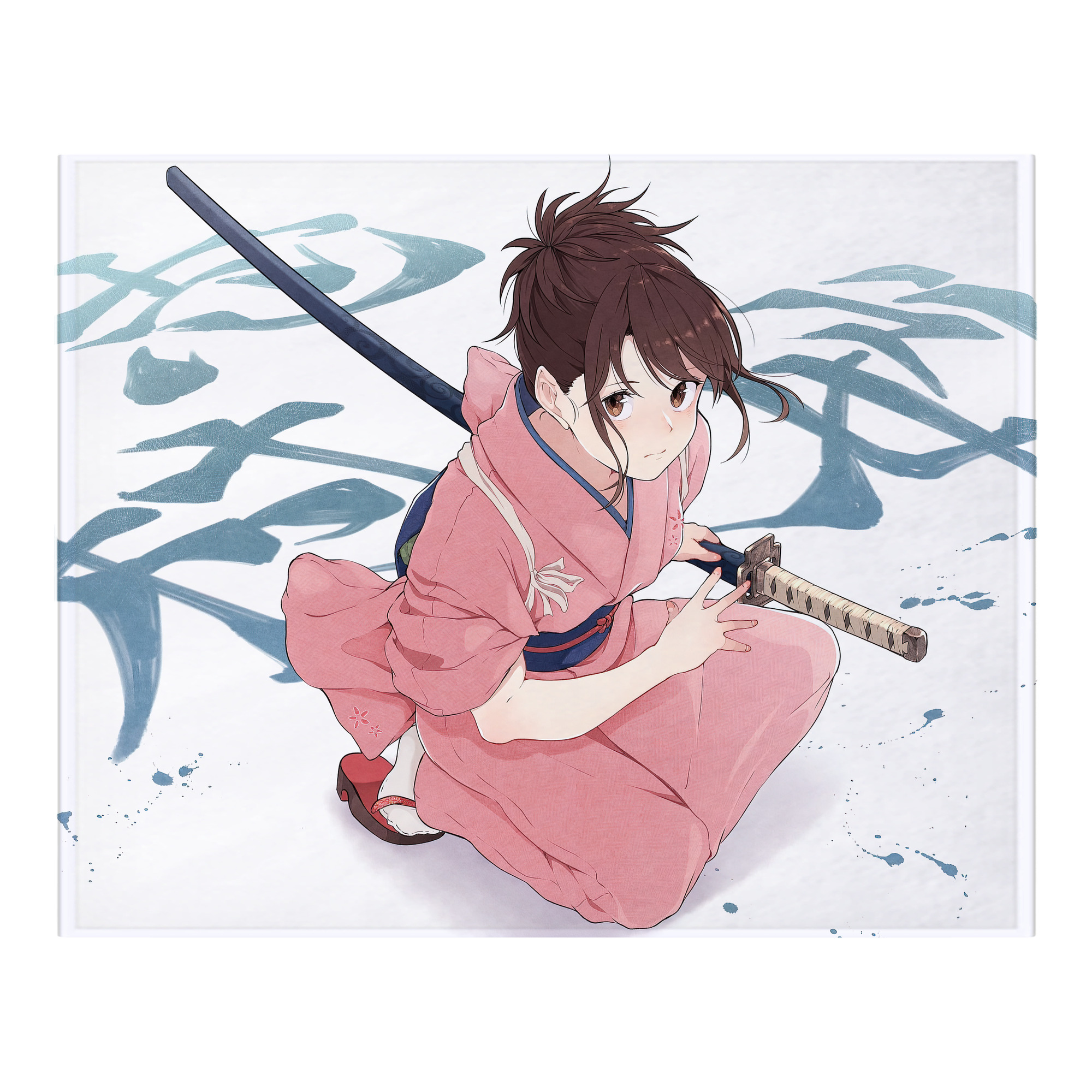 （画像用） ぎんたま 坂田銀時（さかたぎんとき） 神楽 志村新八（しむら しんぱち） GINTAMA Sakata Gintoki Kagura Shimura Shinpachi フランネルブランケット・多サイズ対応（横型）