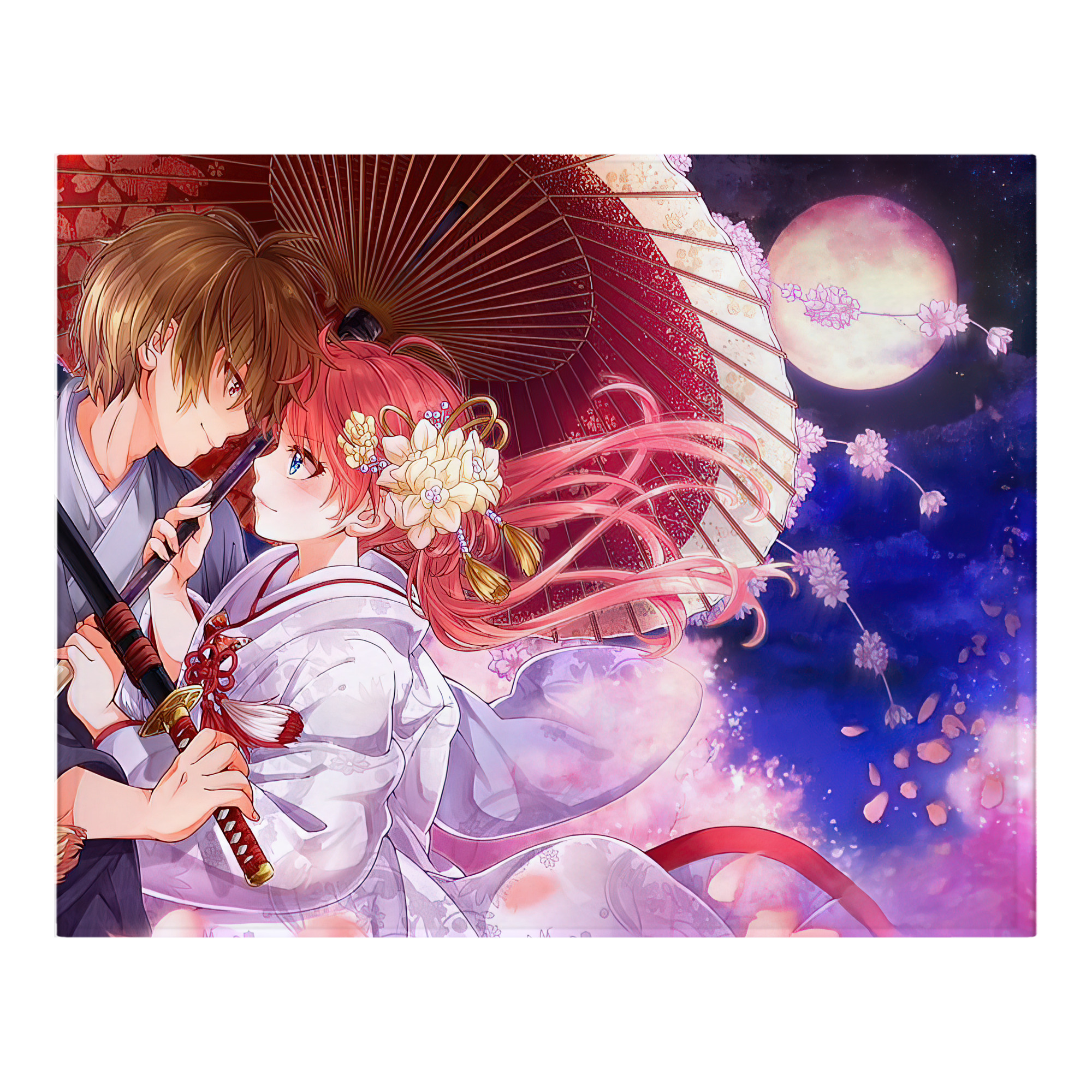 （画像用） ぎんたま 坂田銀時（さかたぎんとき） 神楽 志村新八（しむら しんぱち） GINTAMA Sakata Gintoki Kagura Shimura Shinpachi フランネルブランケット・多サイズ対応（横型）