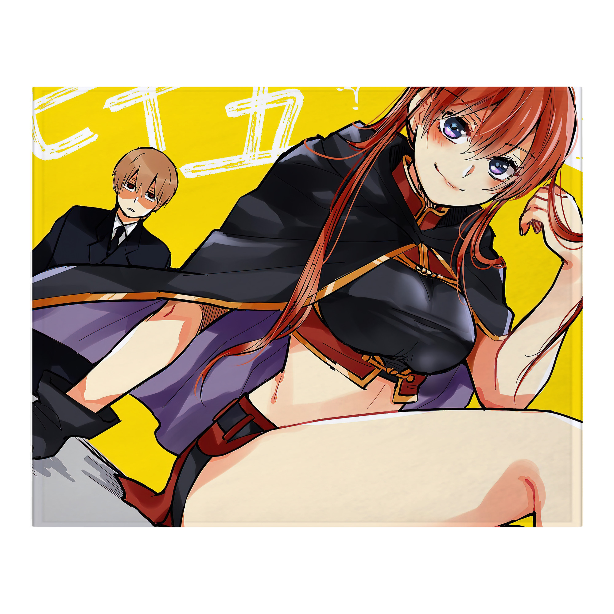 （画像用） ぎんたま 坂田銀時（さかたぎんとき） 神楽 志村新八（しむら しんぱち） GINTAMA Sakata Gintoki Kagura Shimura Shinpachi フランネルブランケット・多サイズ対応（横型）