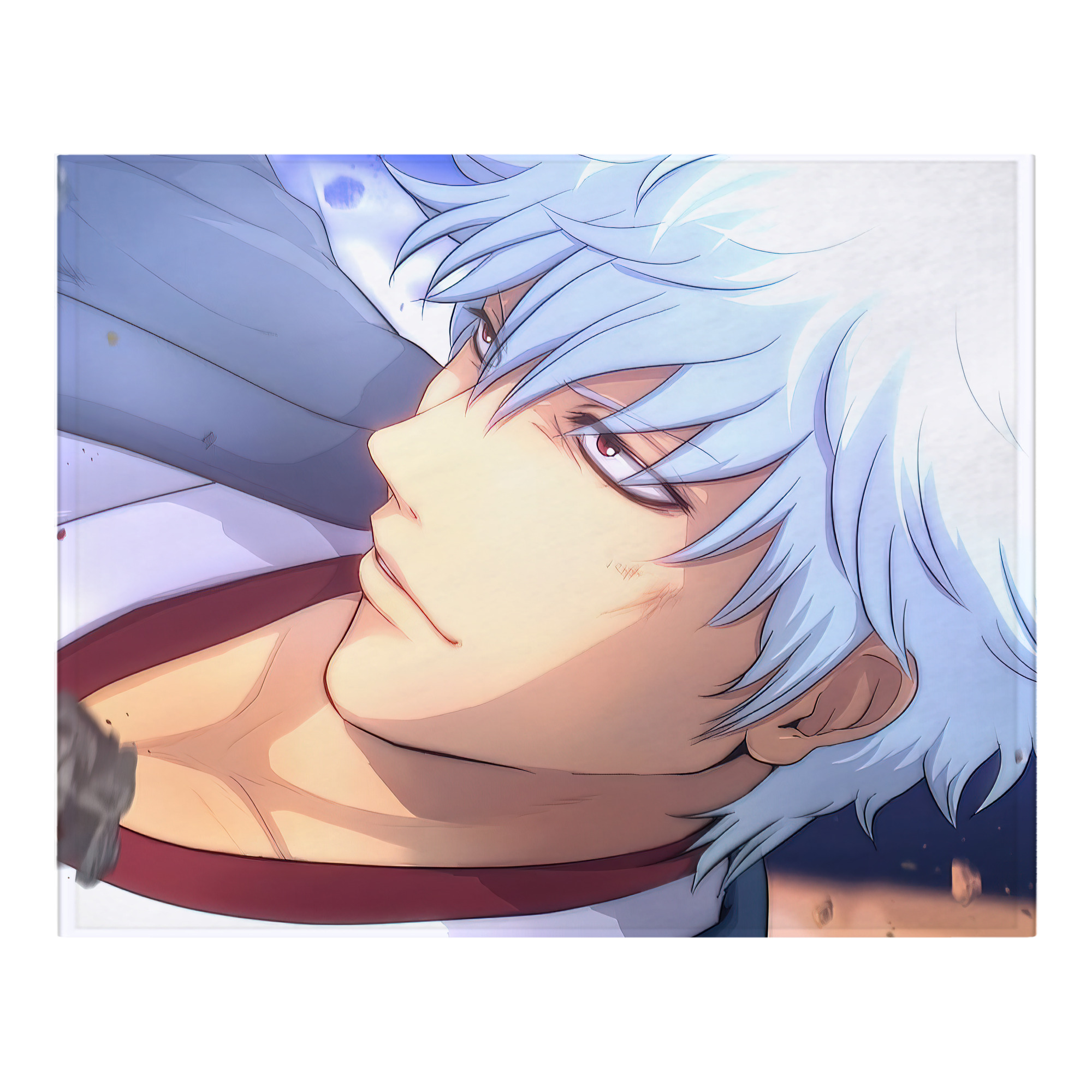 （画像用） ぎんたま 坂田銀時（さかたぎんとき） 神楽 志村新八（しむら しんぱち） GINTAMA Sakata Gintoki Kagura Shimura Shinpachi フランネルブランケット・多サイズ対応（横型）
