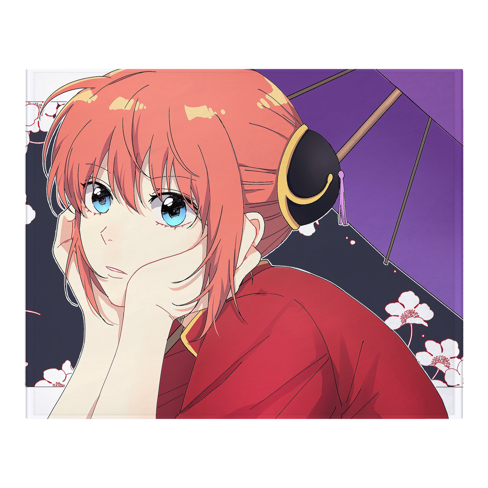 （画像用） ぎんたま 坂田銀時（さかたぎんとき） 神楽 志村新八（しむら しんぱち） GINTAMA Sakata Gintoki Kagura Shimura Shinpachi フランネルブランケット・多サイズ対応（横型）