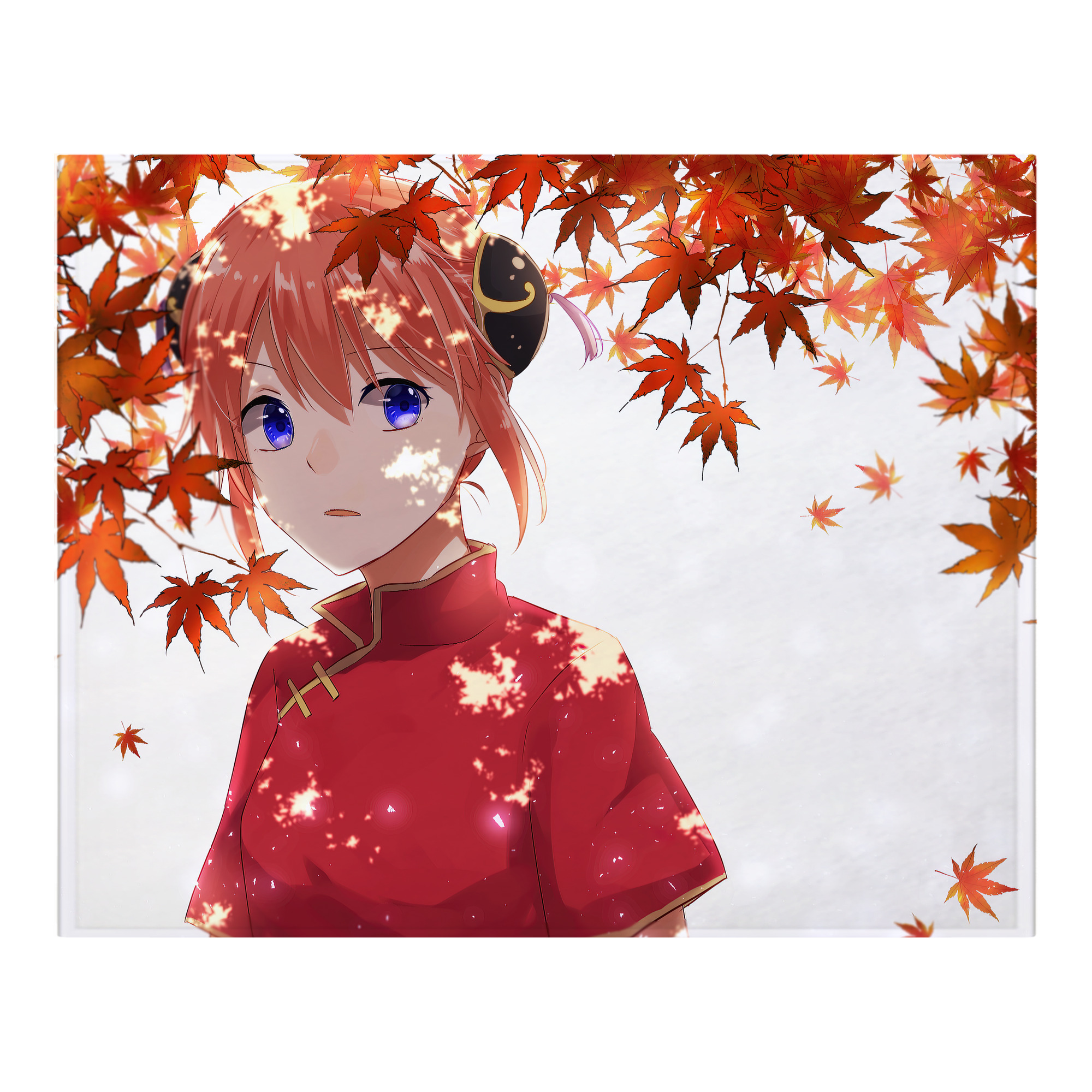 （画像用） ぎんたま 坂田銀時（さかたぎんとき） 神楽 志村新八（しむら しんぱち） GINTAMA Sakata Gintoki Kagura Shimura Shinpachi フランネルブランケット・多サイズ対応（横型）