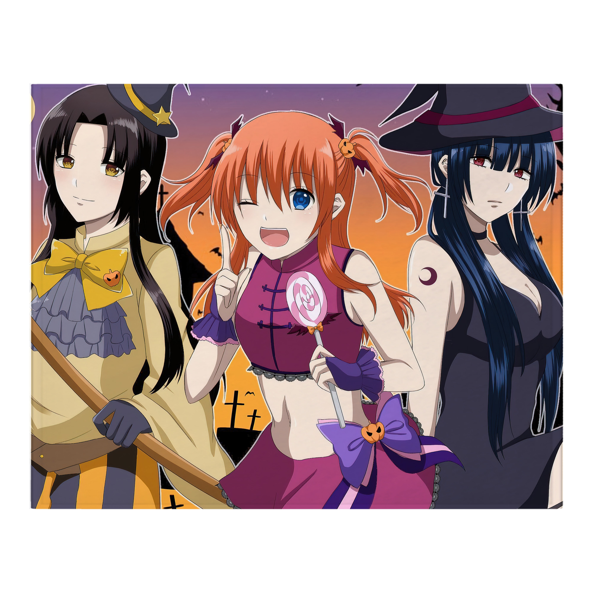 （画像用） ぎんたま 坂田銀時（さかたぎんとき） 神楽 志村新八（しむら しんぱち） GINTAMA Sakata Gintoki Kagura Shimura Shinpachi フランネルブランケット・多サイズ対応（横型）