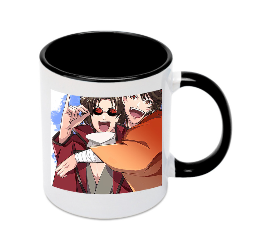 （画像用） ぎんたま 坂田銀時（さかたぎんとき） 神楽 志村新八（しむら しんぱち） GINTAMA Sakata Gintoki Kagura Shimura Shinpachi カラーマグカップ