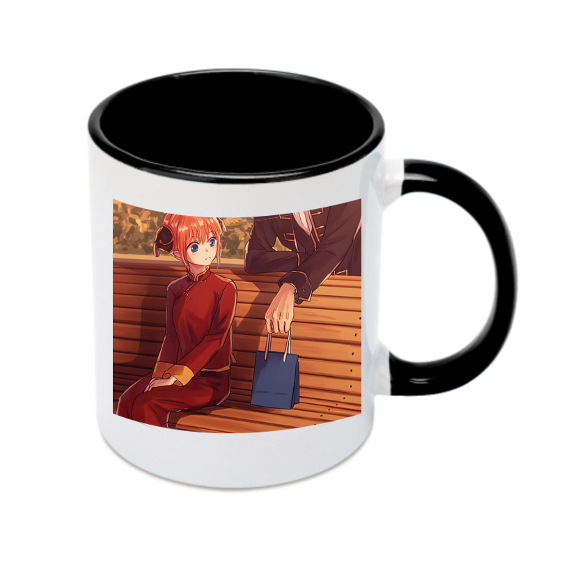 （画像用） ぎんたま 坂田銀時（さかたぎんとき） 神楽 志村新八（しむら しんぱち） GINTAMA Sakata Gintoki Kagura Shimura Shinpachi カラーマグカップ