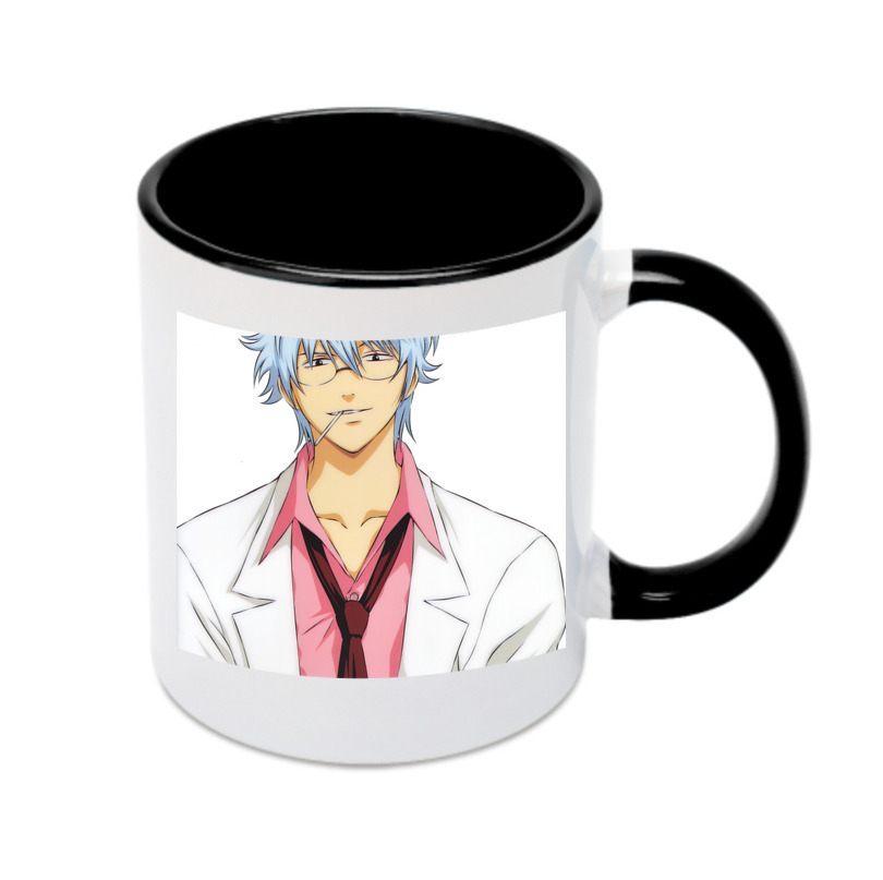 （画像用） ぎんたま 坂田銀時（さかたぎんとき） 神楽 志村新八（しむら しんぱち） GINTAMA Sakata Gintoki Kagura Shimura Shinpachi カラーマグカップ