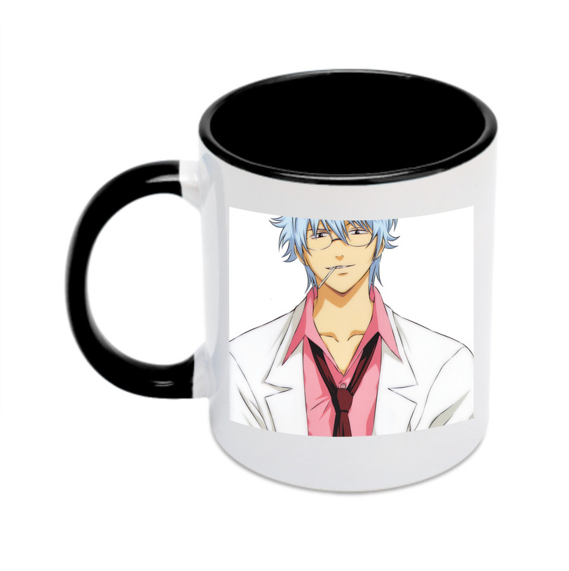 （画像用） ぎんたま 坂田銀時（さかたぎんとき） 神楽 志村新八（しむら しんぱち） GINTAMA Sakata Gintoki Kagura Shimura Shinpachi カラーマグカップ
