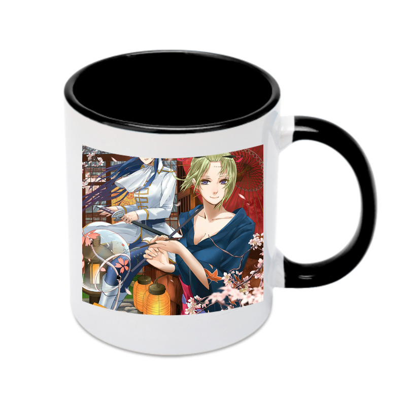 （画像用） ぎんたま 坂田銀時（さかたぎんとき） 神楽 志村新八（しむら しんぱち） GINTAMA Sakata Gintoki Kagura Shimura Shinpachi カラーマグカップ