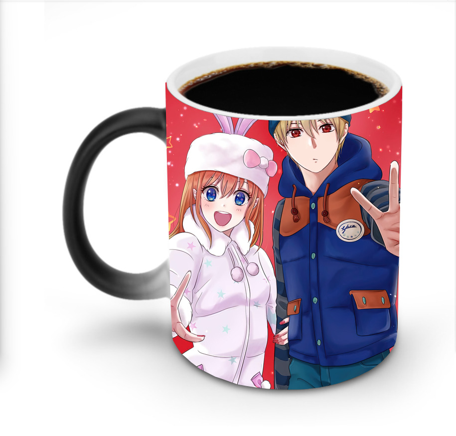 （画像用） ぎんたま 坂田銀時（さかたぎんとき） 神楽 志村新八（しむら しんぱち） GINTAMA Sakata Gintoki Kagura Shimura Shinpachi 温度変色マグカップ