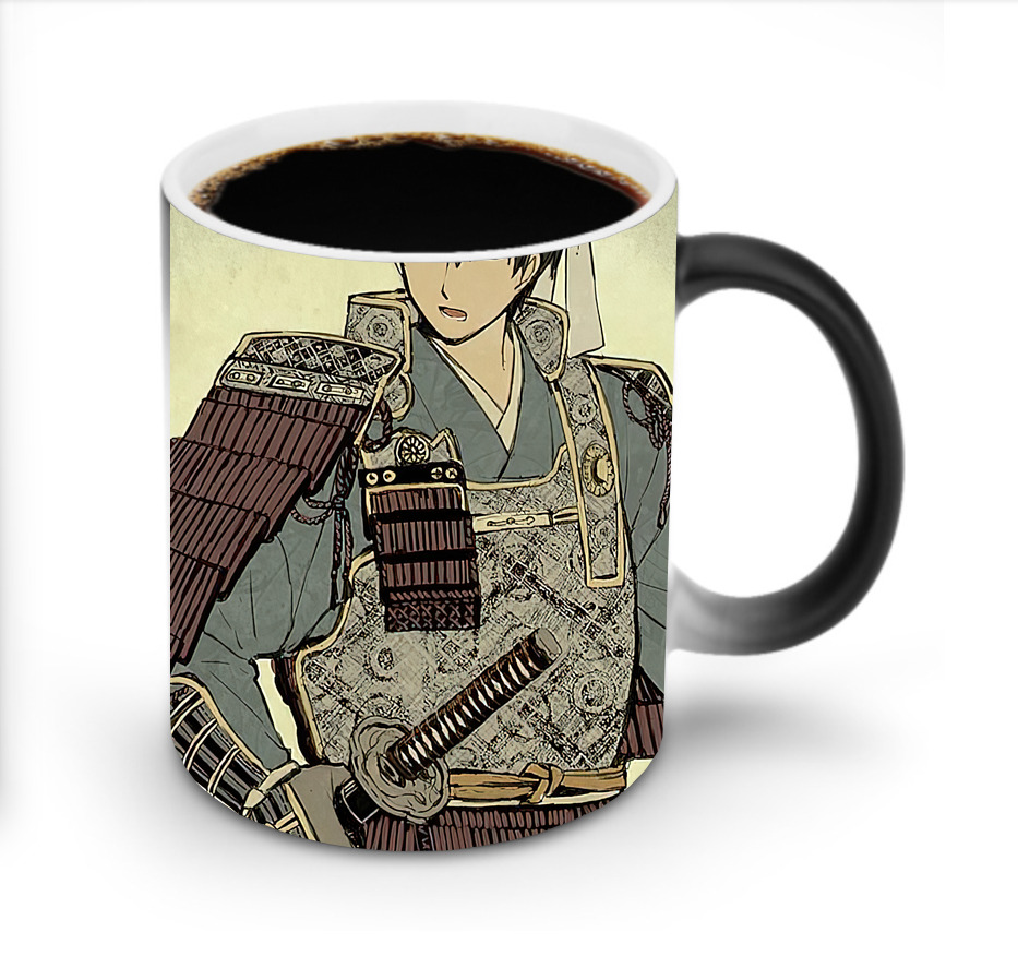 （画像用） ぎんたま 坂田銀時（さかたぎんとき） 神楽 志村新八（しむら しんぱち） GINTAMA Sakata Gintoki Kagura Shimura Shinpachi 温度変色マグカップ