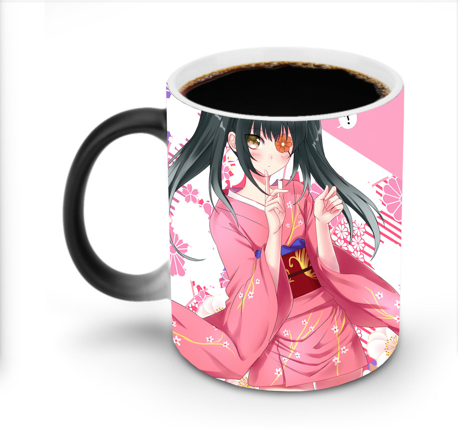 （画像用） ぎんたま 坂田銀時（さかたぎんとき） 神楽 志村新八（しむら しんぱち） GINTAMA Sakata Gintoki Kagura Shimura Shinpachi 温度変色マグカップ