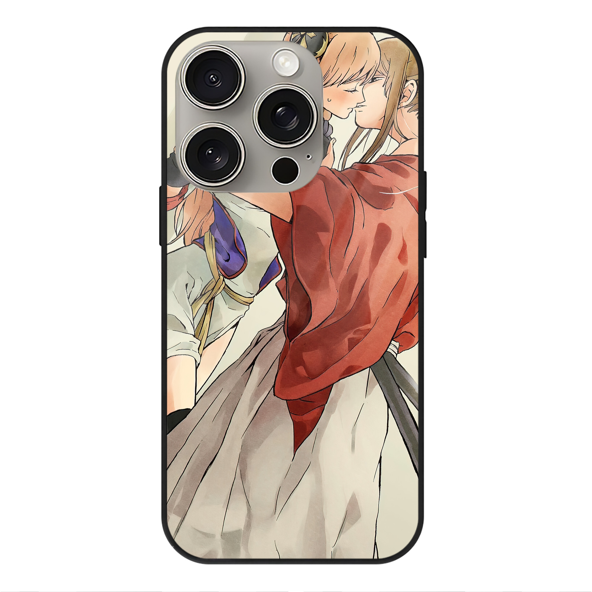 （画像用） ぎんたま 坂田銀時（さかたぎんとき） 神楽 志村新八（しむら しんぱち） GINTAMA Sakata Gintoki Kagura Shimura Shinpachi 【iPhone15Pro対応】スマホケース 耐衝撃＆黄変防止 背面ガラス