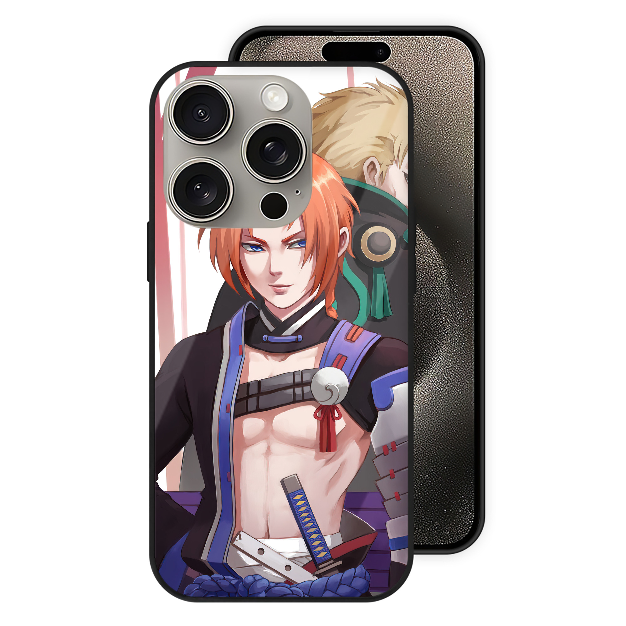 （画像用） ぎんたま 坂田銀時（さかたぎんとき） 神楽 志村新八（しむら しんぱち） GINTAMA Sakata Gintoki Kagura Shimura Shinpachi 【iPhone15Pro対応】スマホケース 耐衝撃＆黄変防止 背面ガラス