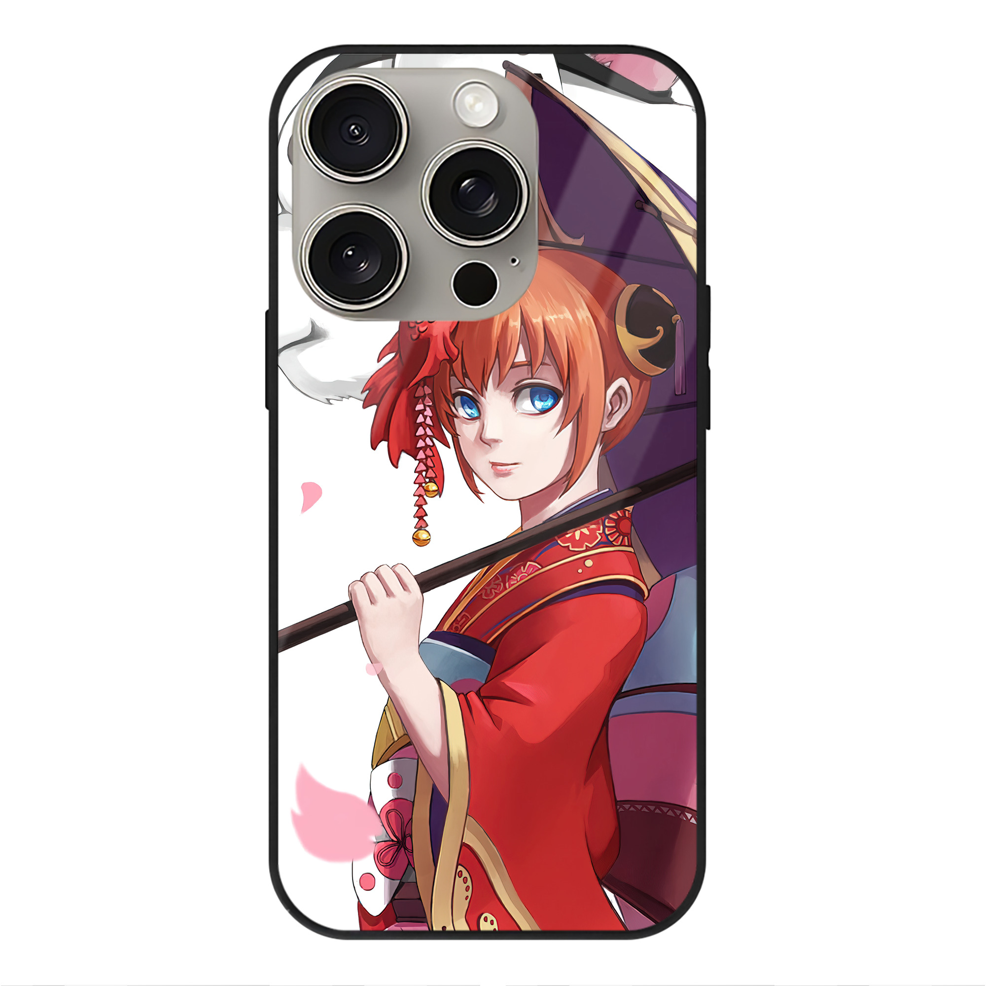 （画像用） ぎんたま 坂田銀時（さかたぎんとき） 神楽 志村新八（しむら しんぱち） GINTAMA Sakata Gintoki Kagura Shimura Shinpachi 【iPhone15Pro対応】スマホケース 耐衝撃＆黄変防止 背面ガラス