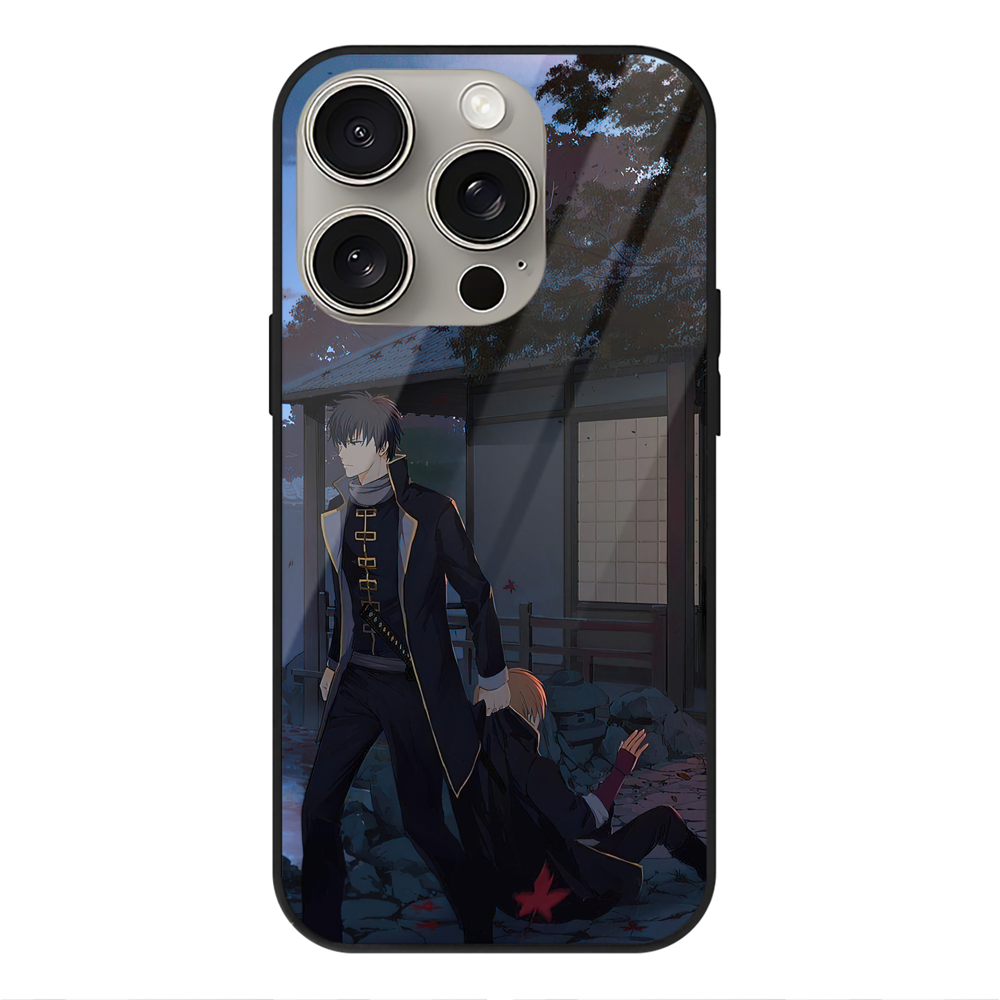 （画像用） ぎんたま 坂田銀時（さかたぎんとき） 神楽 志村新八（しむら しんぱち） GINTAMA Sakata Gintoki Kagura Shimura Shinpachi 【iPhone15Pro対応】スマホケース 耐衝撃＆黄変防止 背面ガラス