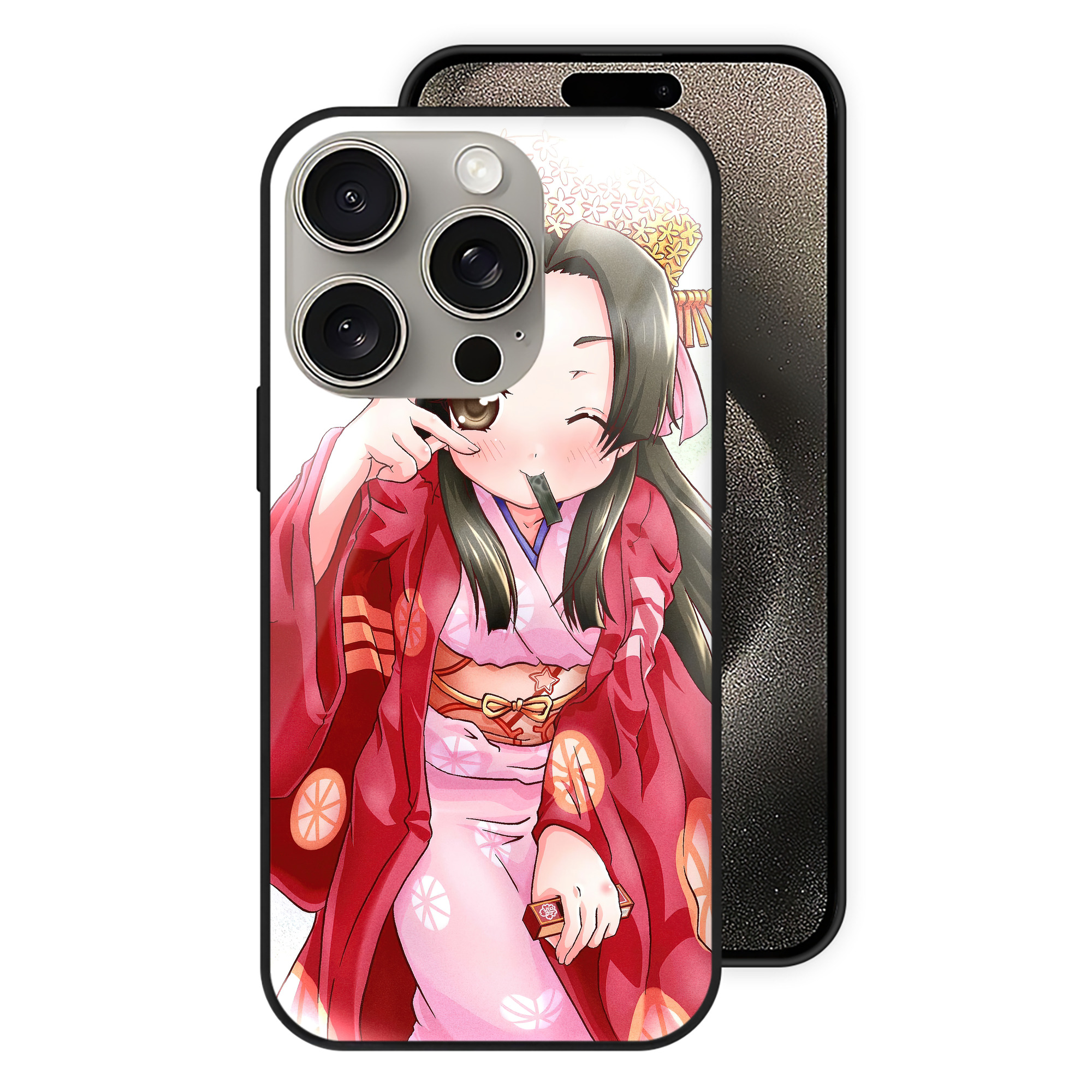 （画像用） ぎんたま 坂田銀時（さかたぎんとき） 神楽 志村新八（しむら しんぱち） GINTAMA Sakata Gintoki Kagura Shimura Shinpachi 【iPhone15Pro対応】スマホケース 耐衝撃＆黄変防止 背面ガラス