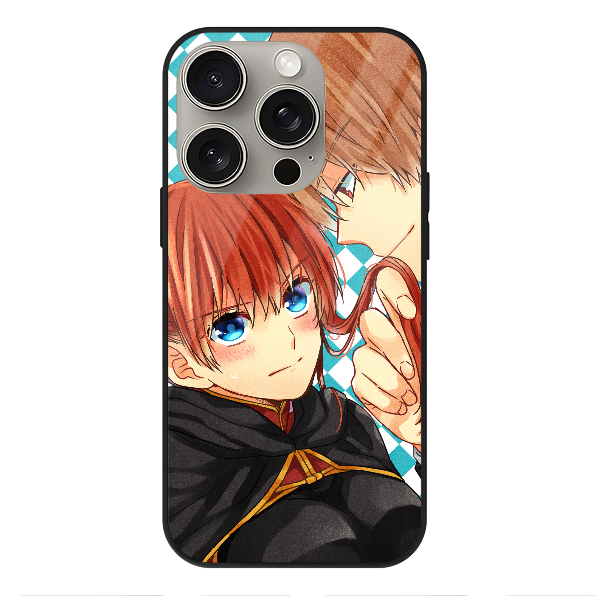 （画像用） ぎんたま 坂田銀時（さかたぎんとき） 神楽 志村新八（しむら しんぱち） GINTAMA Sakata Gintoki Kagura Shimura Shinpachi 【iPhone15Pro対応】スマホケース 耐衝撃＆黄変防止 背面ガラス