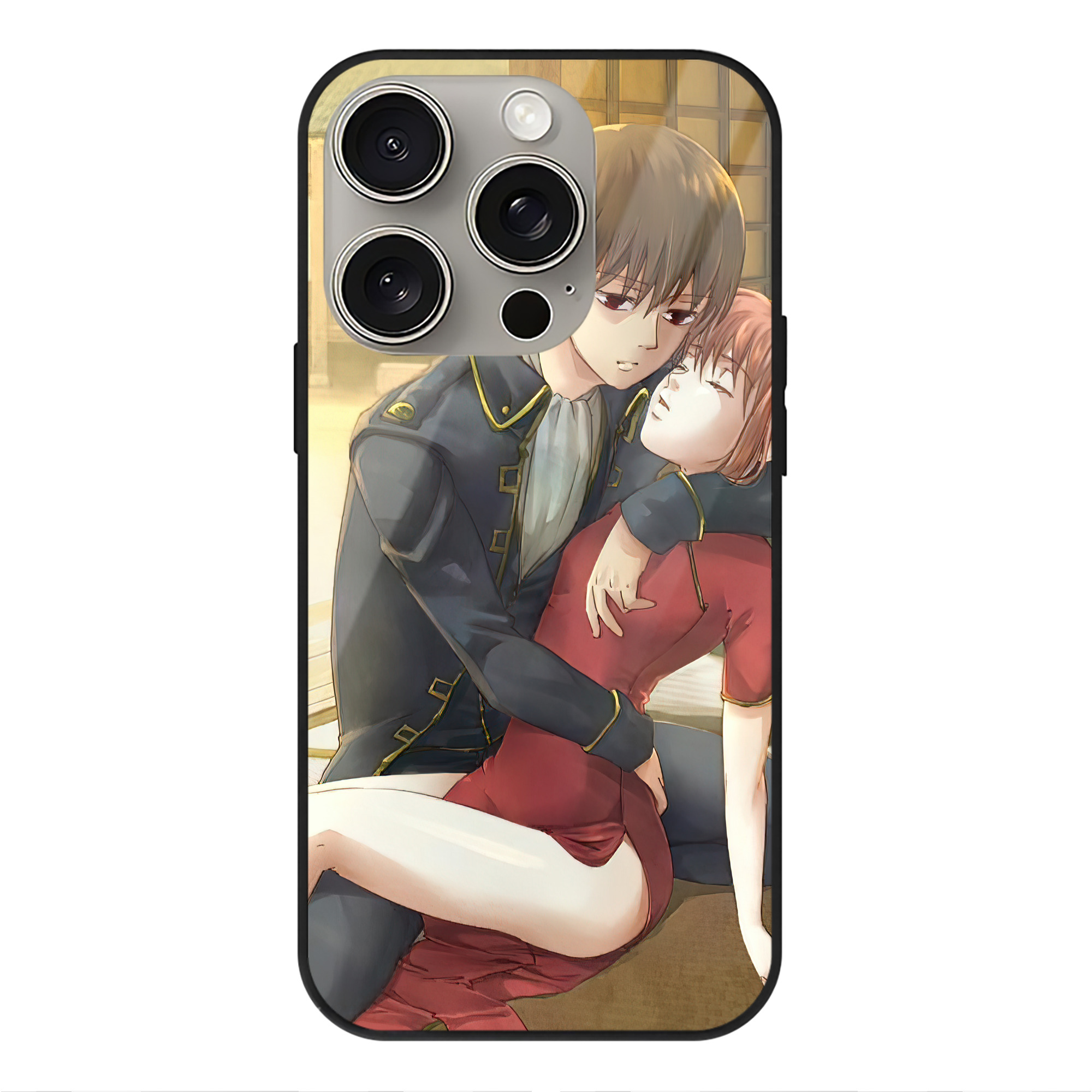 （画像用） ぎんたま 坂田銀時（さかたぎんとき） 神楽 志村新八（しむら しんぱち） GINTAMA Sakata Gintoki Kagura Shimura Shinpachi 【iPhone15Pro対応】スマホケース 耐衝撃＆黄変防止 背面ガラス