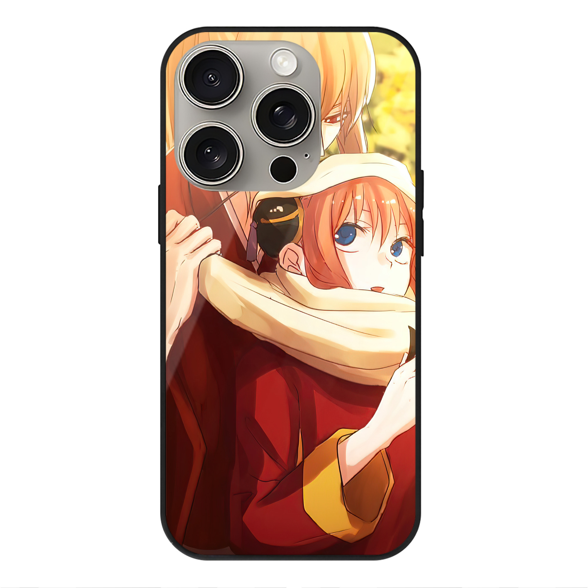 （画像用） ぎんたま 坂田銀時（さかたぎんとき） 神楽 志村新八（しむら しんぱち） GINTAMA Sakata Gintoki Kagura Shimura Shinpachi 【iPhone15Pro対応】スマホケース 耐衝撃＆黄変防止 背面ガラス