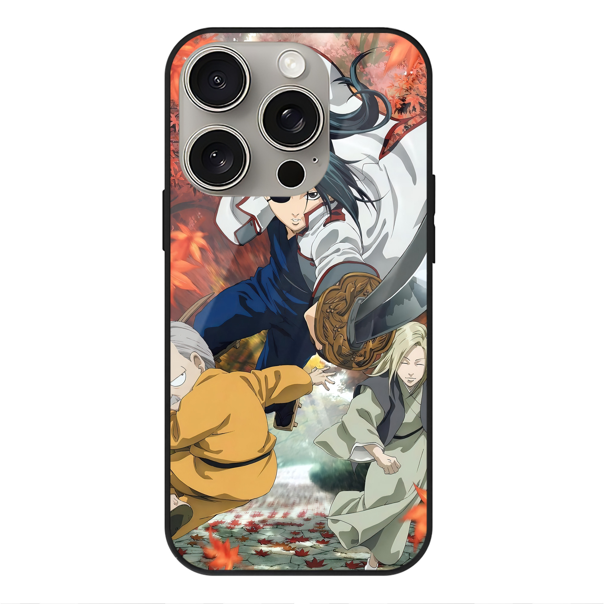 （画像用） ぎんたま 坂田銀時（さかたぎんとき） 神楽 志村新八（しむら しんぱち） GINTAMA Sakata Gintoki Kagura Shimura Shinpachi 【iPhone15Pro対応】スマホケース 耐衝撃＆黄変防止 背面ガラス