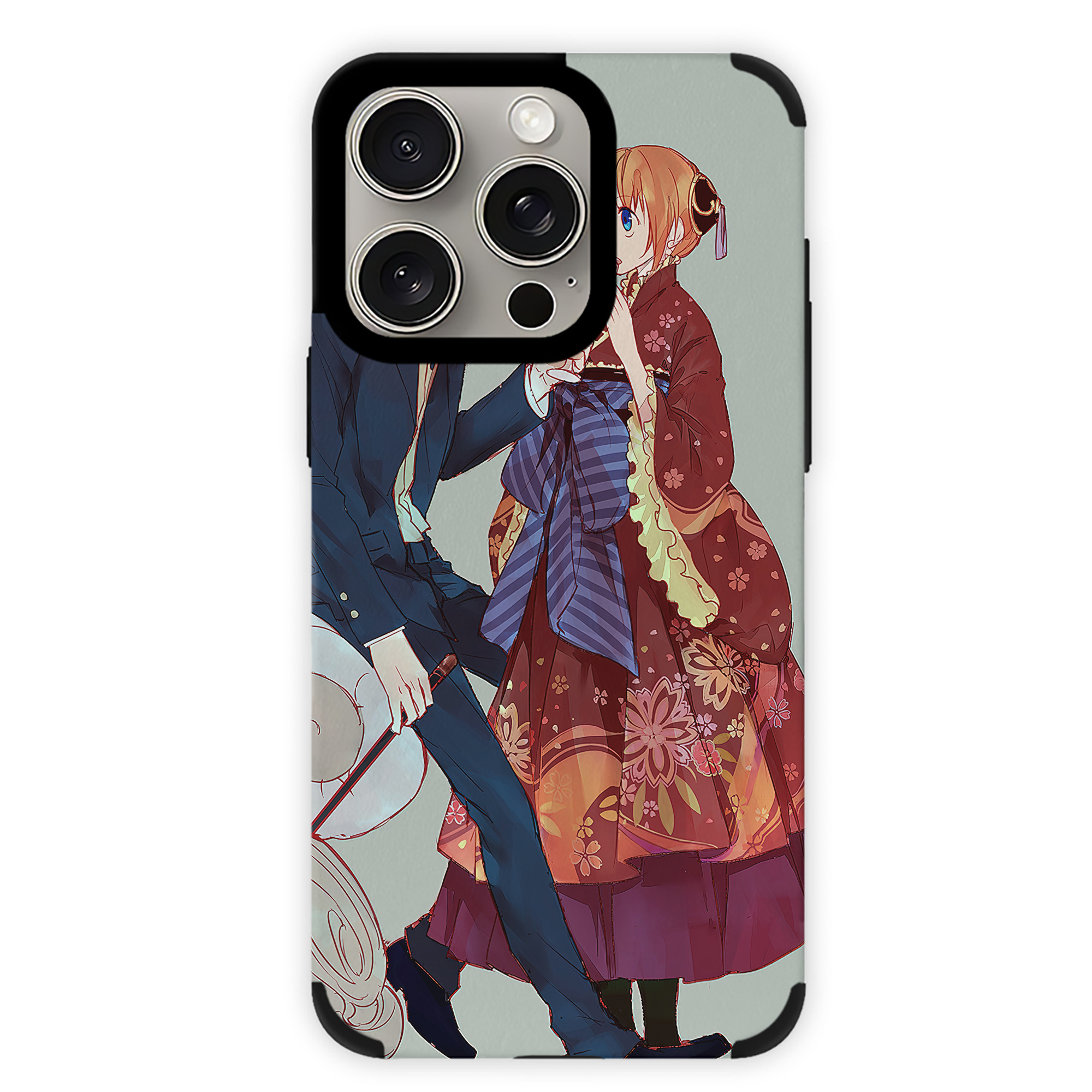 （画像用） ぎんたま 坂田銀時（さかたぎんとき） 神楽 志村新八（しむら しんぱち） GINTAMA Sakata Gintoki Kagura Shimura Shinpachi 【iPhone15ProMax対応】 PUレザー スマホケース 耐衝撃＆黄変防止