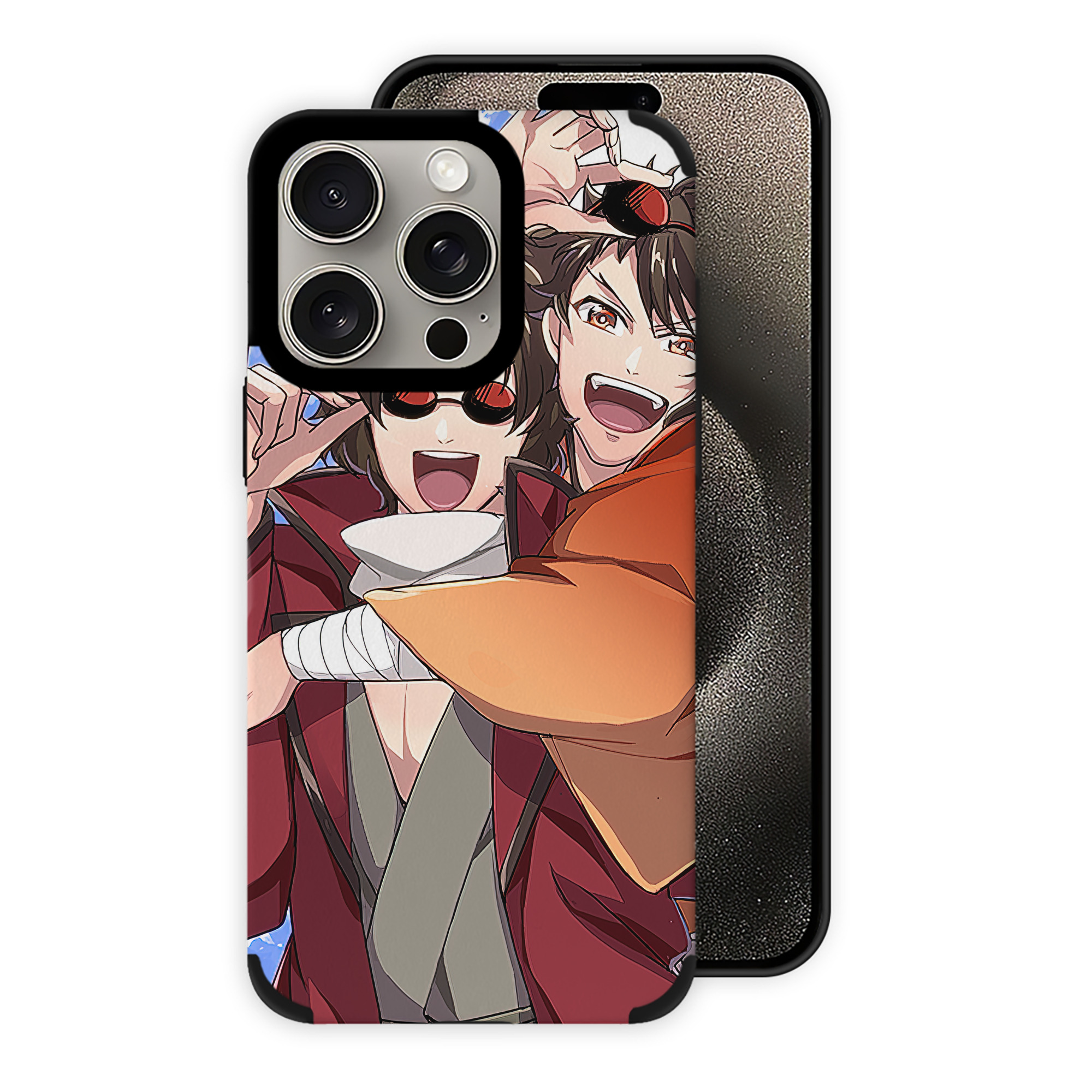 （画像用） ぎんたま 坂田銀時（さかたぎんとき） 神楽 志村新八（しむら しんぱち） GINTAMA Sakata Gintoki Kagura Shimura Shinpachi 【iPhone15ProMax対応】 PUレザー スマホケース 耐衝撃＆黄変防止