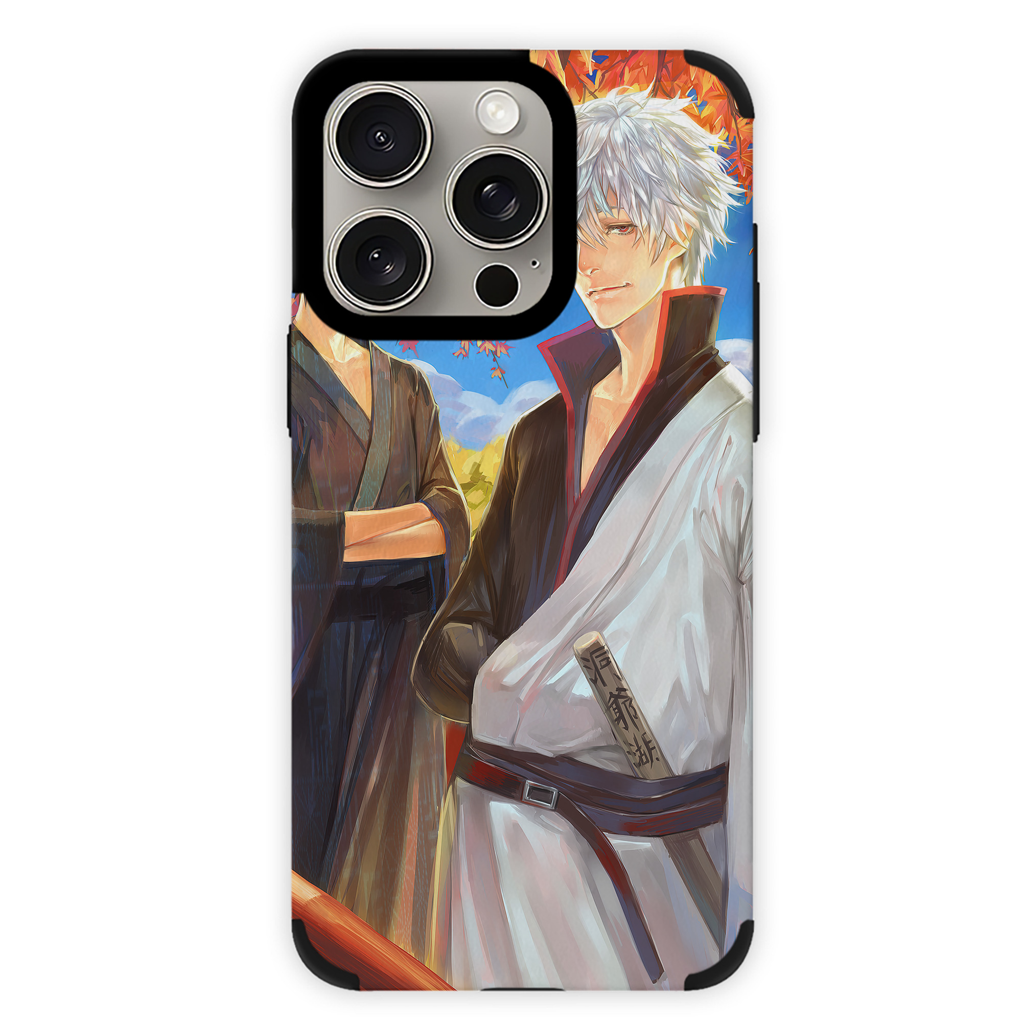 （画像用） ぎんたま 坂田銀時（さかたぎんとき） 神楽 志村新八（しむら しんぱち） GINTAMA Sakata Gintoki Kagura Shimura Shinpachi 【iPhone15ProMax対応】 PUレザー スマホケース 耐衝撃＆黄変防止