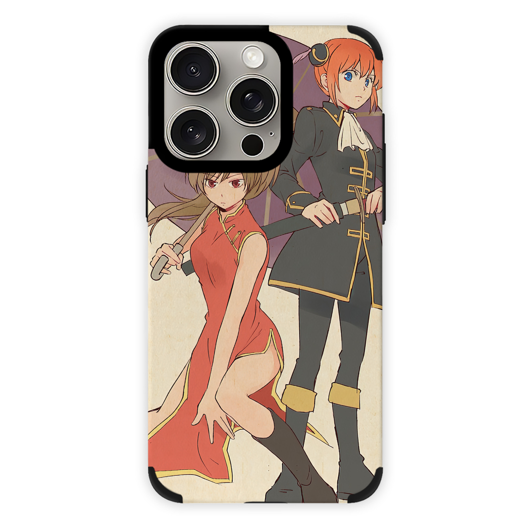 （画像用） ぎんたま 坂田銀時（さかたぎんとき） 神楽 志村新八（しむら しんぱち） GINTAMA Sakata Gintoki Kagura Shimura Shinpachi 【iPhone15ProMax対応】 PUレザー スマホケース 耐衝撃＆黄変防止