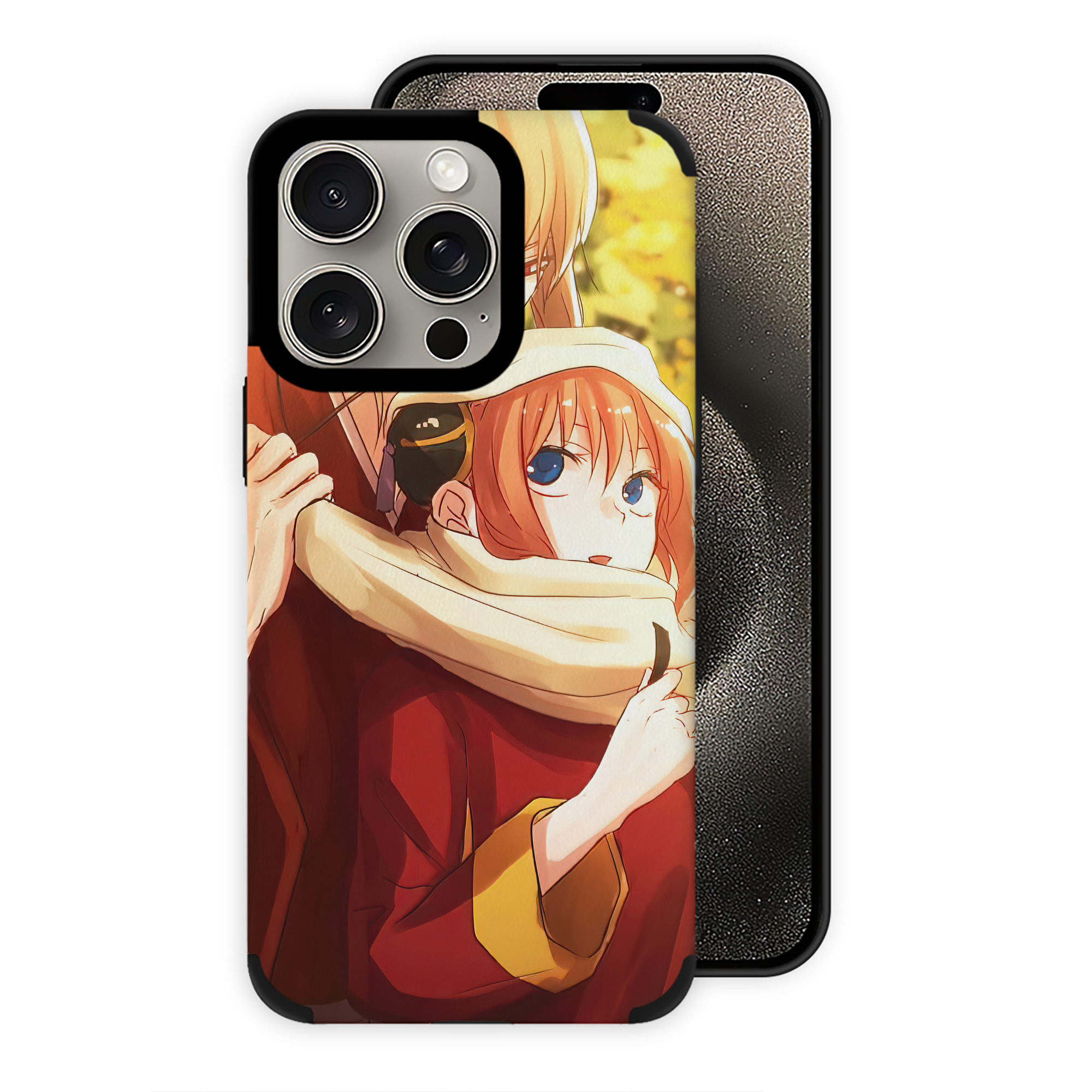 （画像用） ぎんたま 坂田銀時（さかたぎんとき） 神楽 志村新八（しむら しんぱち） GINTAMA Sakata Gintoki Kagura Shimura Shinpachi 【iPhone15ProMax対応】 PUレザー スマホケース 耐衝撃＆黄変防止