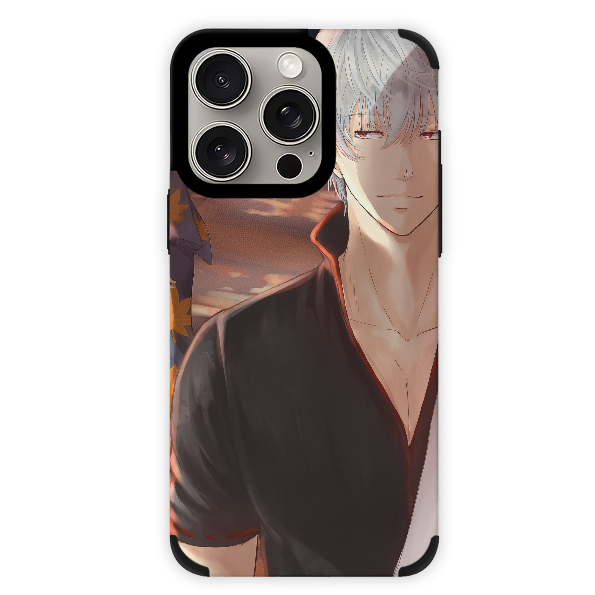 （画像用） ぎんたま 坂田銀時（さかたぎんとき） 神楽 志村新八（しむら しんぱち） GINTAMA Sakata Gintoki Kagura Shimura Shinpachi 【iPhone15ProMax対応】 PUレザー スマホケース 耐衝撃＆黄変防止