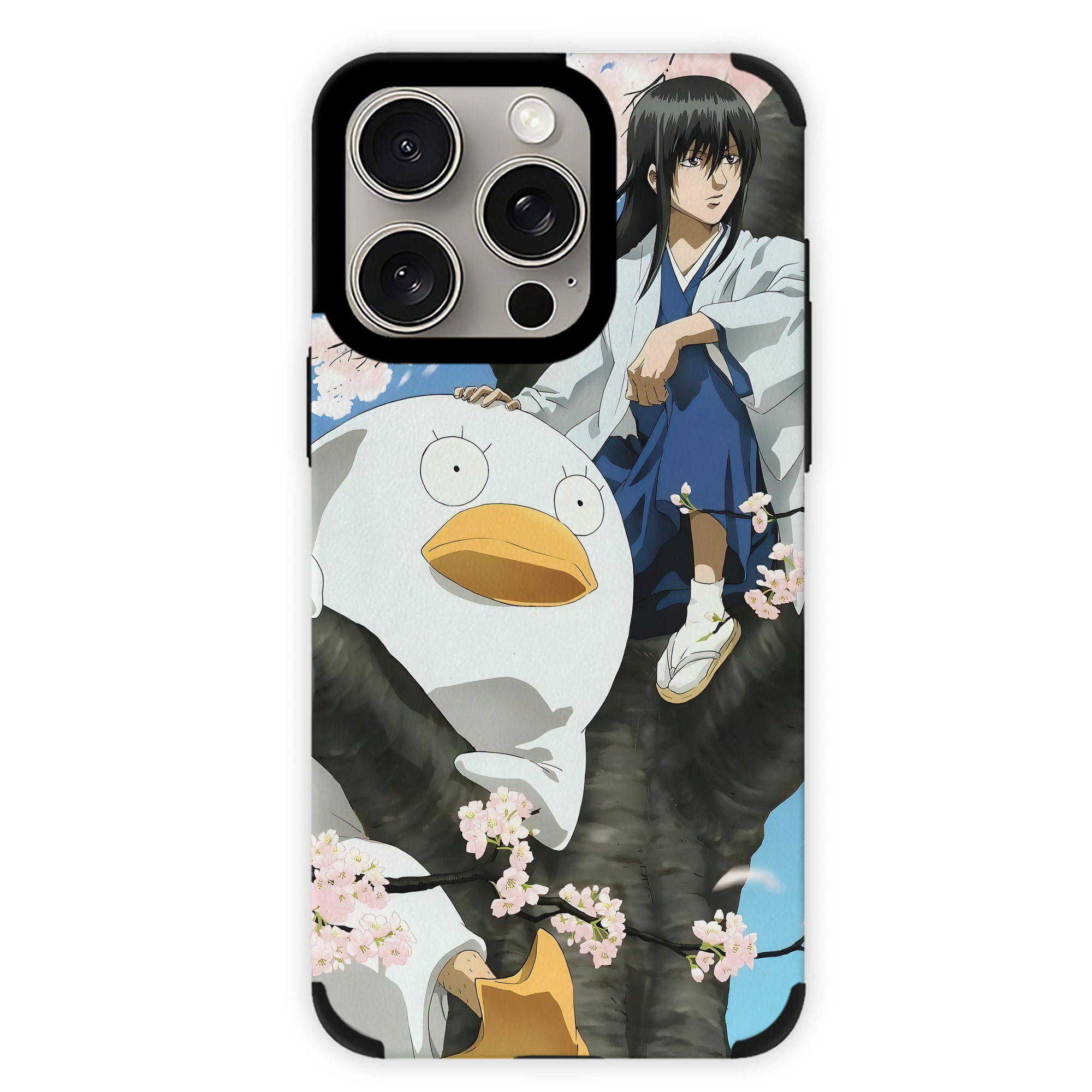 （画像用） ぎんたま 坂田銀時（さかたぎんとき） 神楽 志村新八（しむら しんぱち） GINTAMA Sakata Gintoki Kagura Shimura Shinpachi 【iPhone15ProMax対応】 PUレザー スマホケース 耐衝撃＆黄変防止