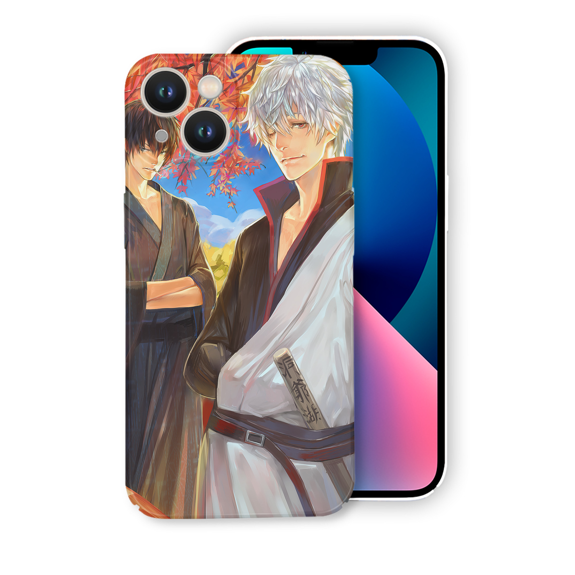 （画像用） ぎんたま 坂田銀時（さかたぎんとき） 神楽 志村新八（しむら しんぱち） GINTAMA Sakata Gintoki Kagura Shimura Shinpachi 【iPhone 14シリーズ対応】ハードケース