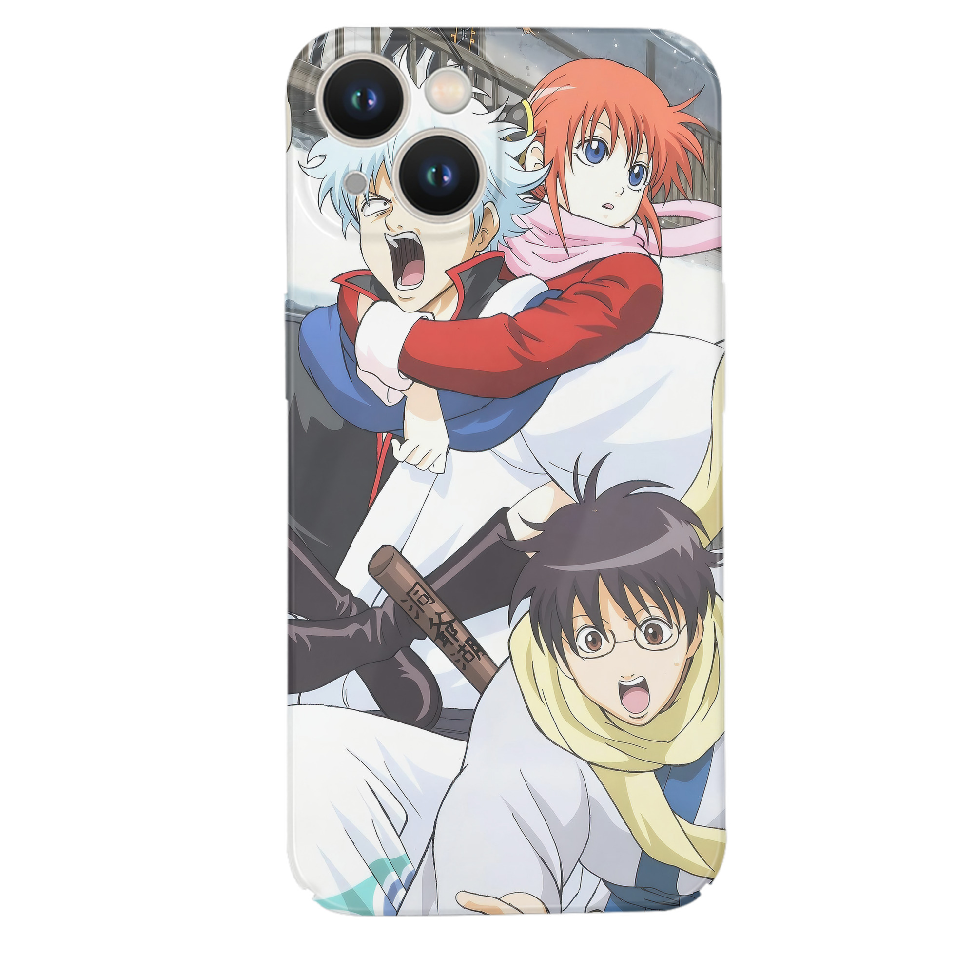 （画像用） ぎんたま 坂田銀時（さかたぎんとき） 神楽 志村新八（しむら しんぱち） GINTAMA Sakata Gintoki Kagura Shimura Shinpachi 【iPhone 14シリーズ対応】ハードケース
