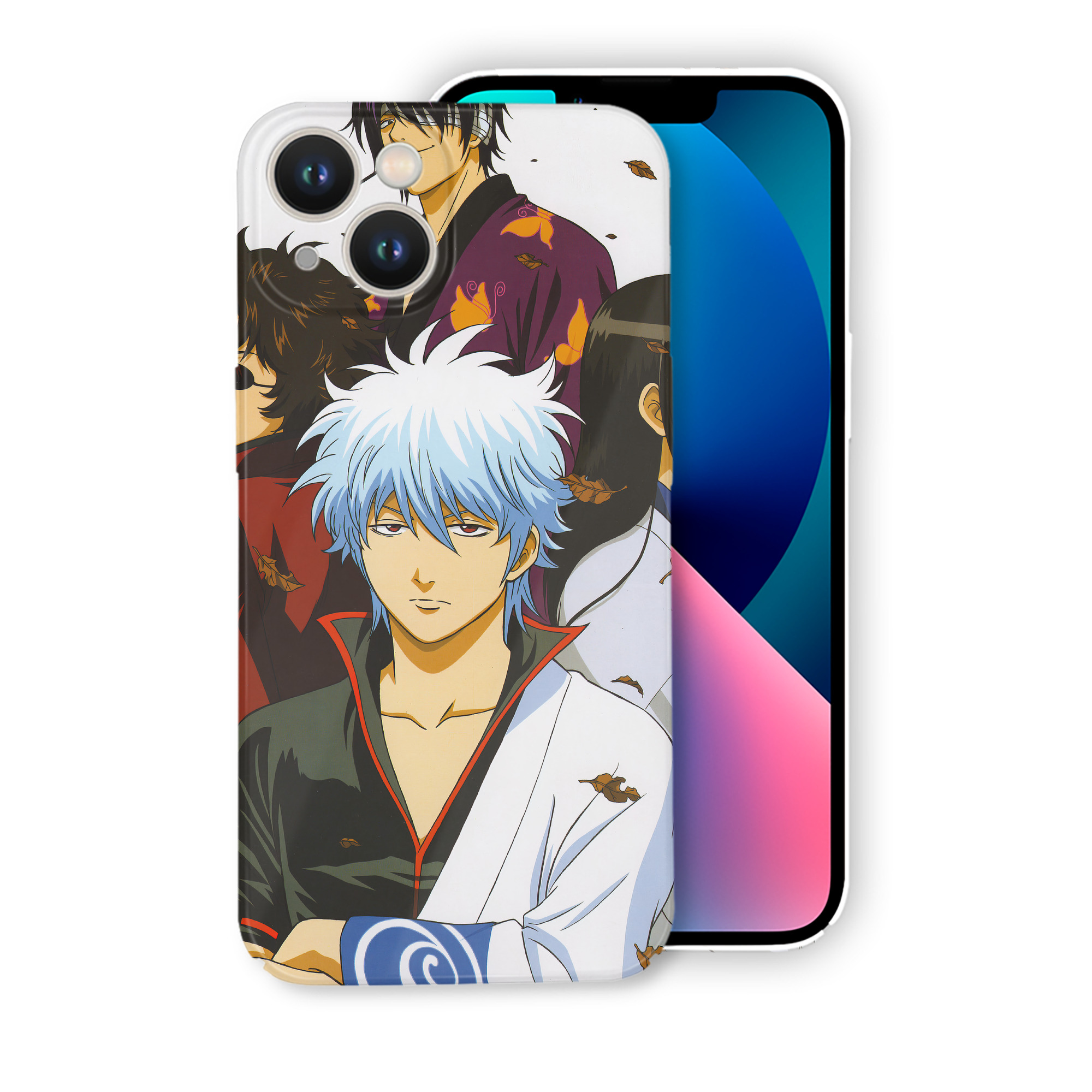 （画像用） ぎんたま 坂田銀時（さかたぎんとき） 神楽 志村新八（しむら しんぱち） GINTAMA Sakata Gintoki Kagura Shimura Shinpachi 【iPhone 14シリーズ対応】ハードケース