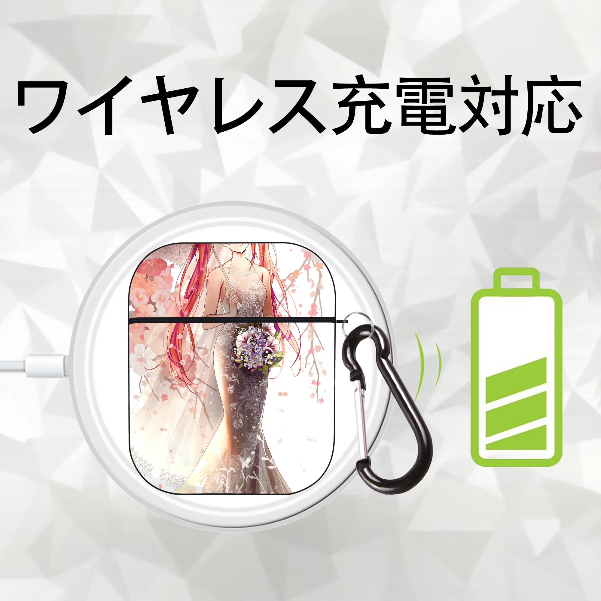 ぎんたま 坂田銀時（さかたぎんとき） 神楽 志村新八（しむら しんぱち） GINTAMA Sakata Gintoki Kagura Shimura Shinpachi AirPods 第2世代保護ケース ハードシェル ブラック 耐衝撃・防指紋・カラビナ付き
