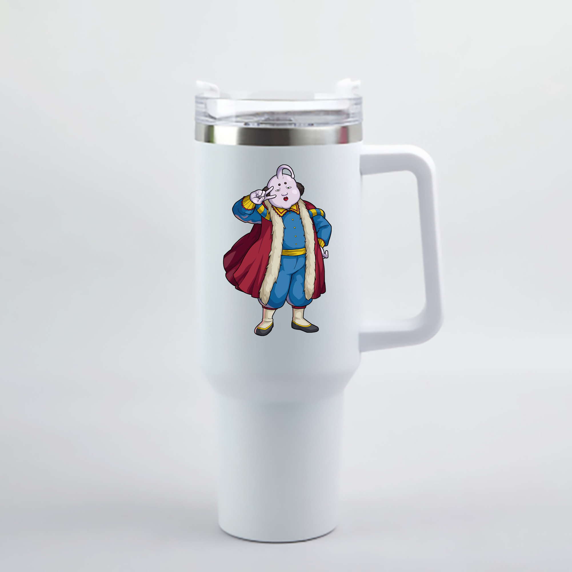（画像用） ぎんたま 坂田銀時（さかたぎんとき） 神楽 志村新八（しむら しんぱち） GINTAMA Sakata Gintoki Kagura Shimura Shinpachi 1200mL車用タンブラー - クリスタルステッカー（プラスチックストロー付き）