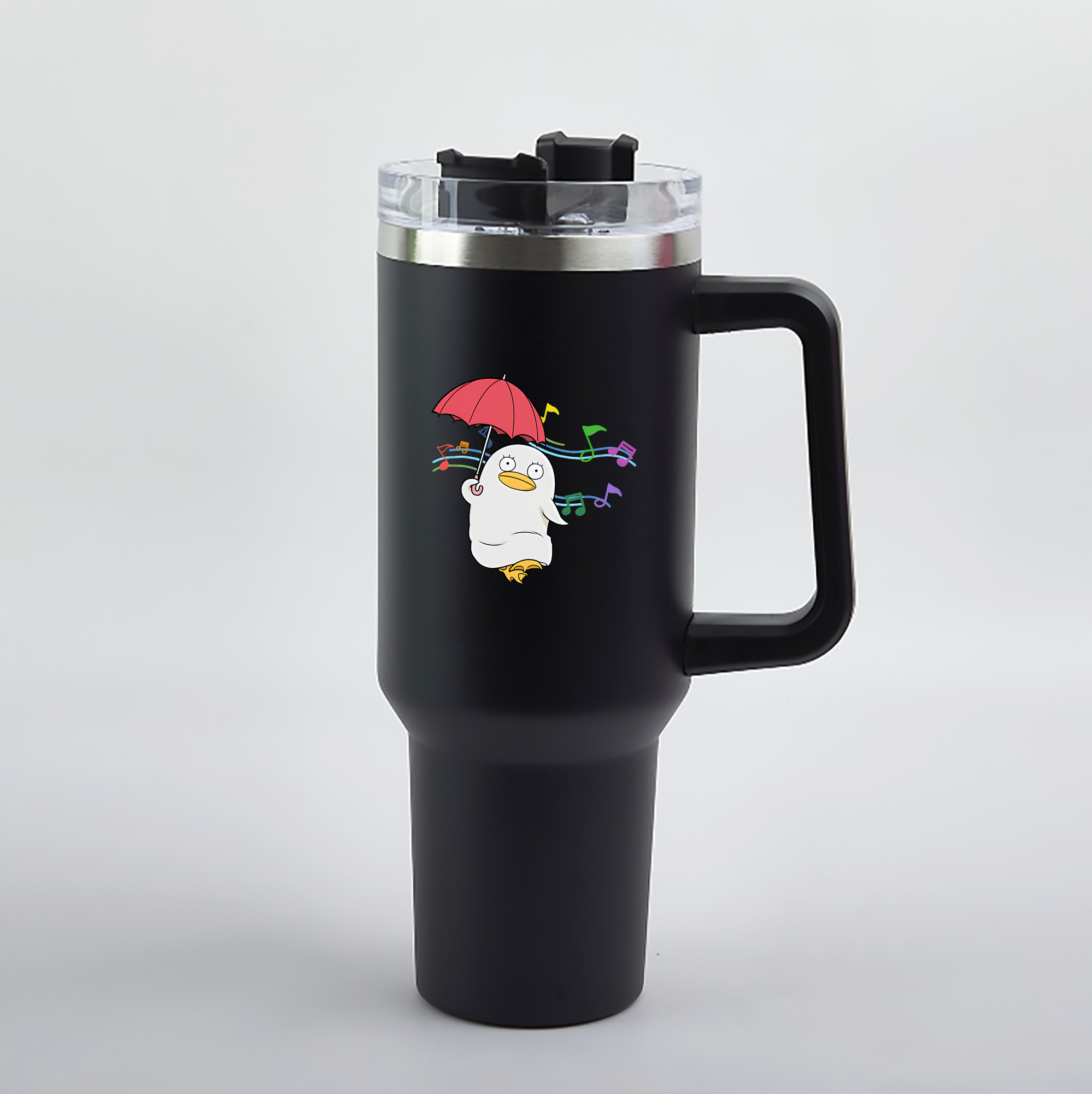 （画像用） ぎんたま 坂田銀時（さかたぎんとき） 神楽 志村新八（しむら しんぱち） GINTAMA Sakata Gintoki Kagura Shimura Shinpachi 1200mL車用タンブラー（カラープリント）