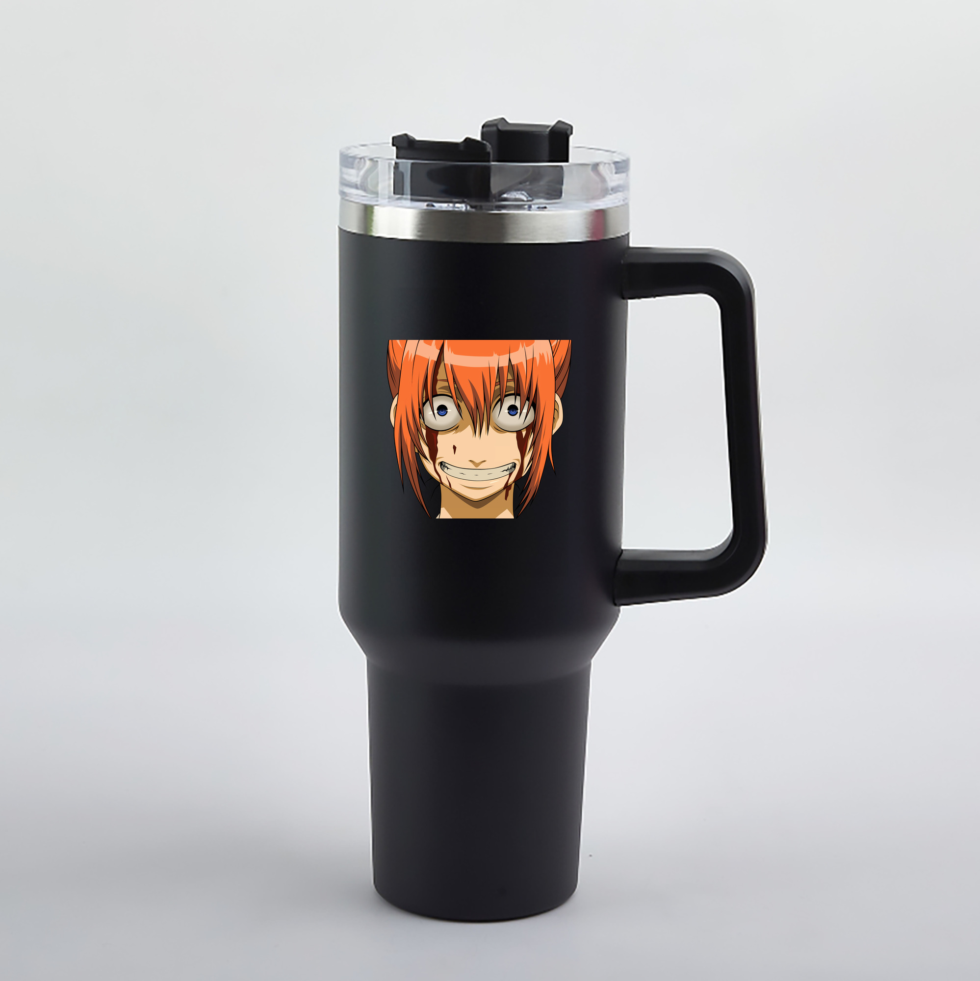 （画像用） ぎんたま 坂田銀時（さかたぎんとき） 神楽 志村新八（しむら しんぱち） GINTAMA Sakata Gintoki Kagura Shimura Shinpachi 1200mL車用タンブラー（カラープリント）