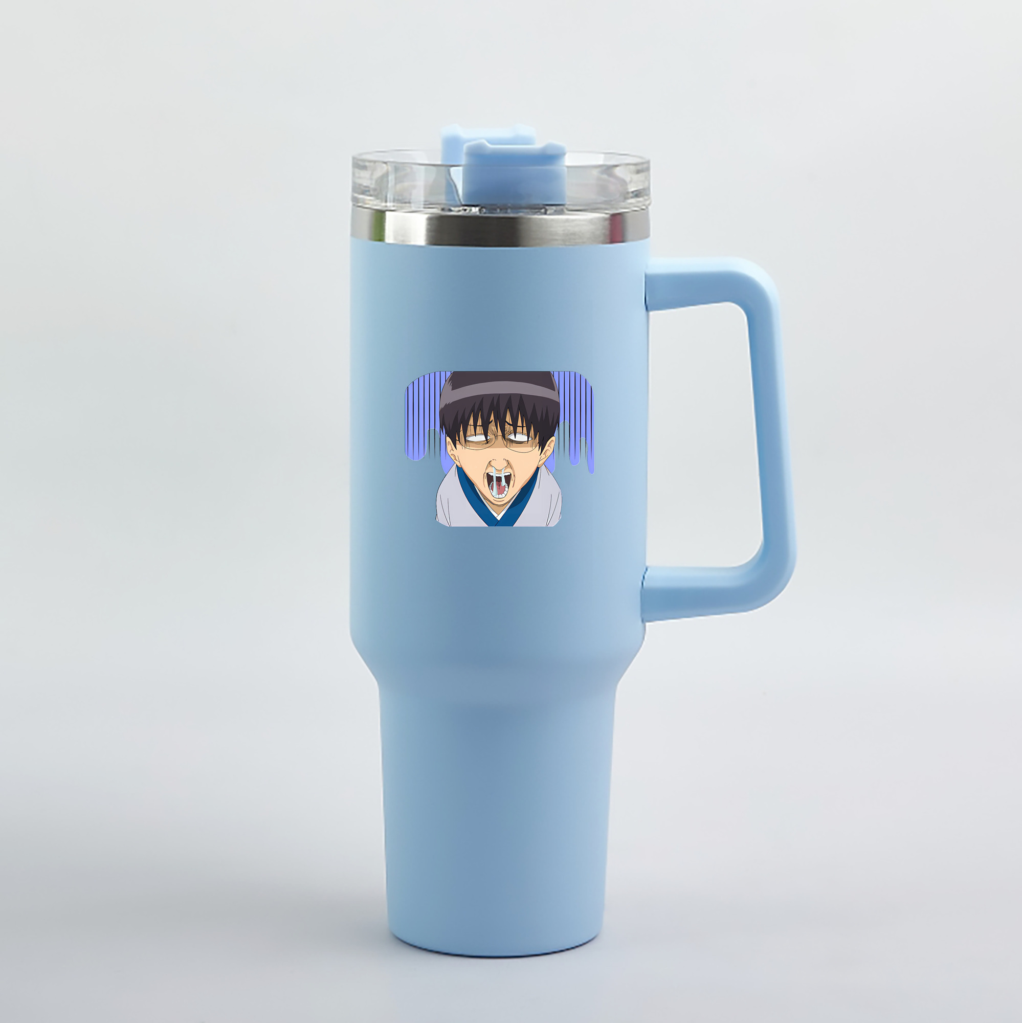 （画像用） ぎんたま 坂田銀時（さかたぎんとき） 神楽 志村新八（しむら しんぱち） GINTAMA Sakata Gintoki Kagura Shimura Shinpachi 1200mL車用タンブラー（カラープリント）