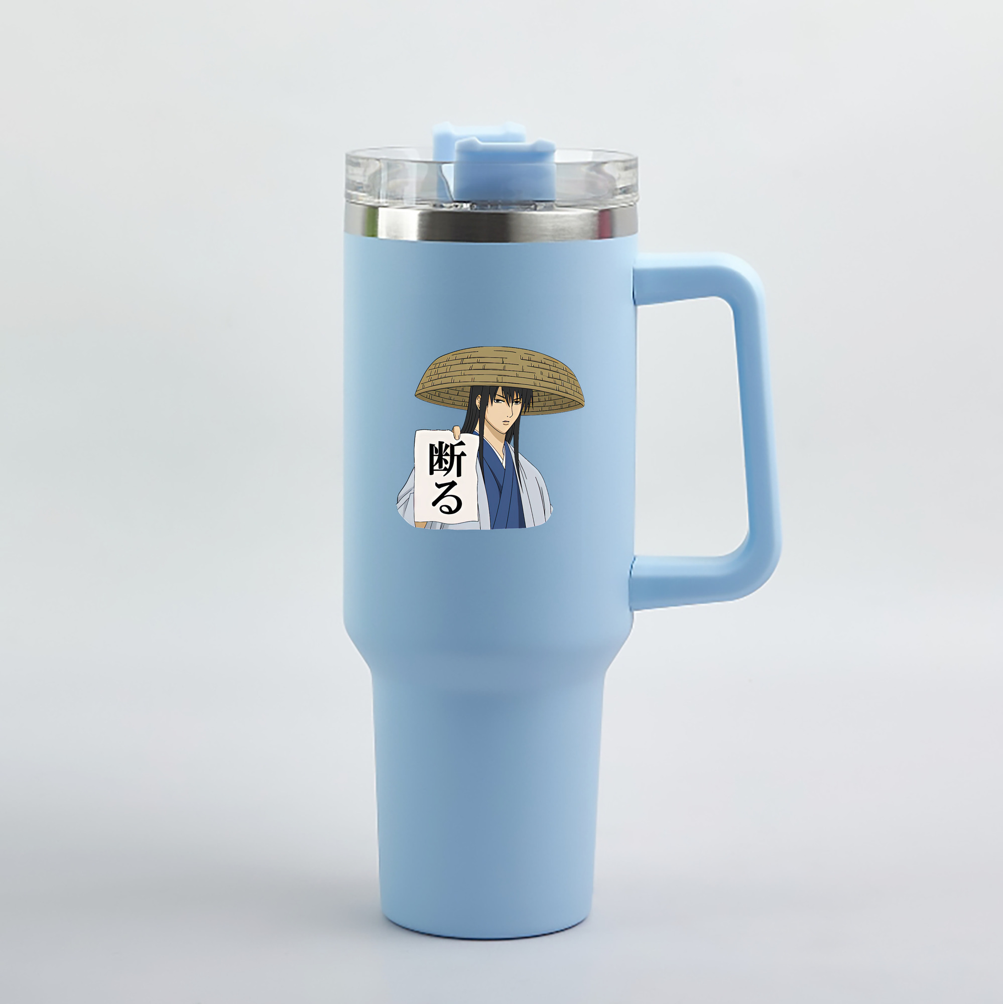 （画像用） ぎんたま 坂田銀時（さかたぎんとき） 神楽 志村新八（しむら しんぱち） GINTAMA Sakata Gintoki Kagura Shimura Shinpachi 1200mL車用タンブラー（カラープリント）
