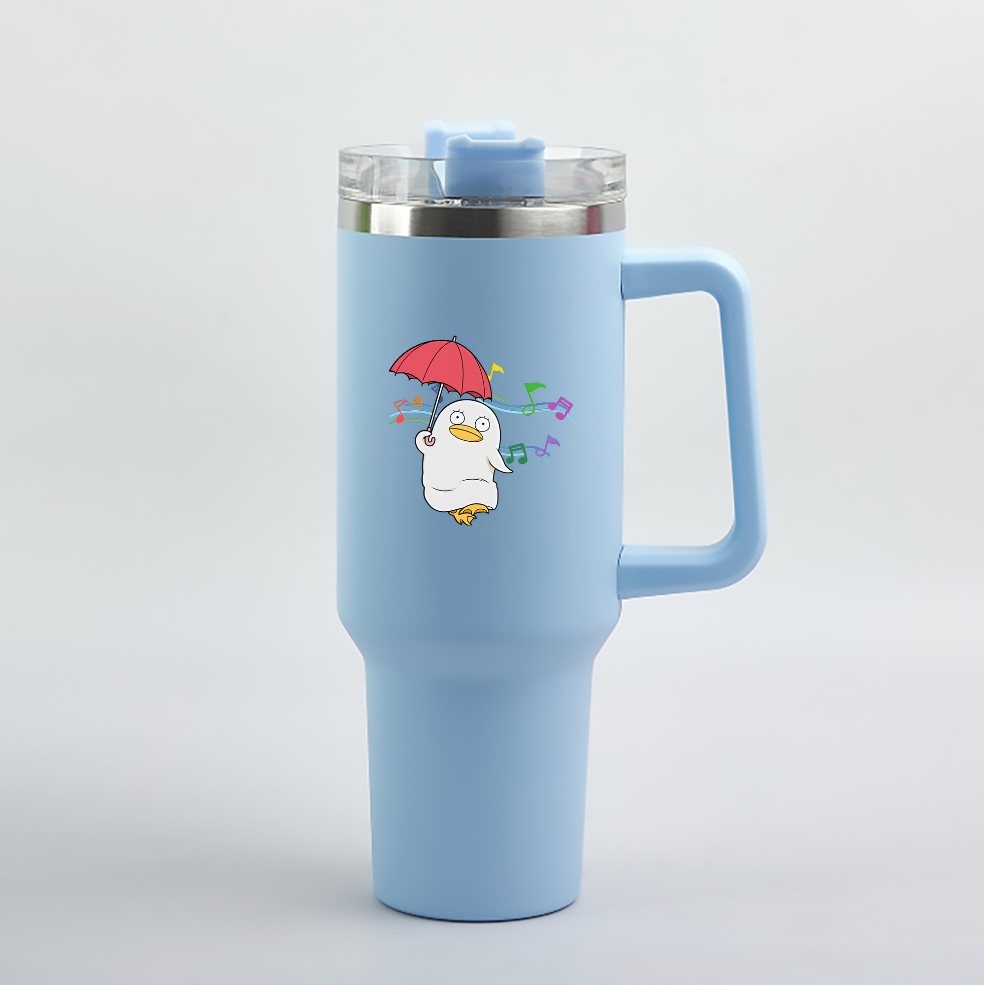 （画像用） ぎんたま 坂田銀時（さかたぎんとき） 神楽 志村新八（しむら しんぱち） GINTAMA Sakata Gintoki Kagura Shimura Shinpachi 1200mL車用タンブラー（カラープリント）